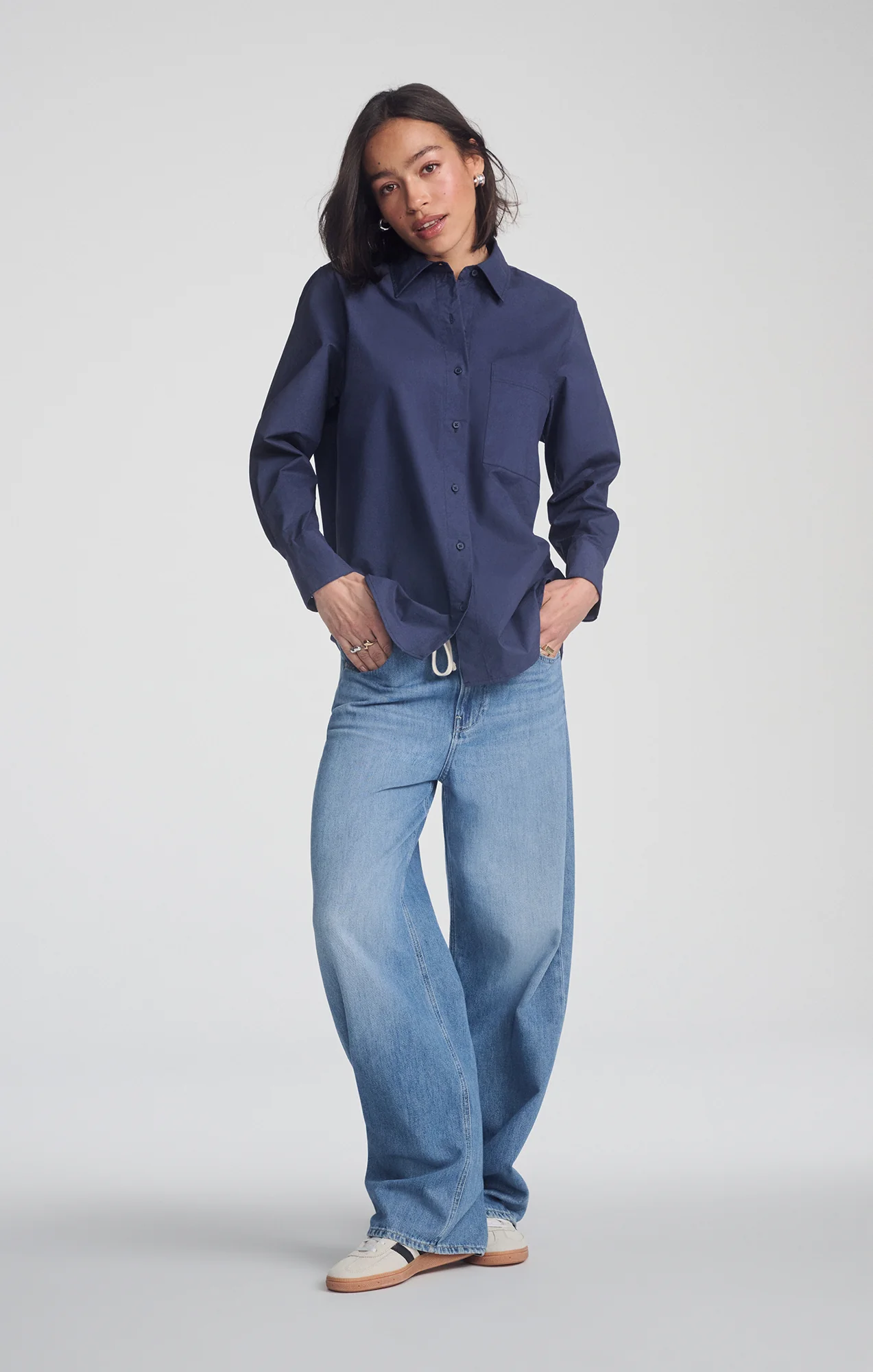LONG SLEEVE BUTTON-UP SHIRT IN NAVAL ACADEMY - Image 6