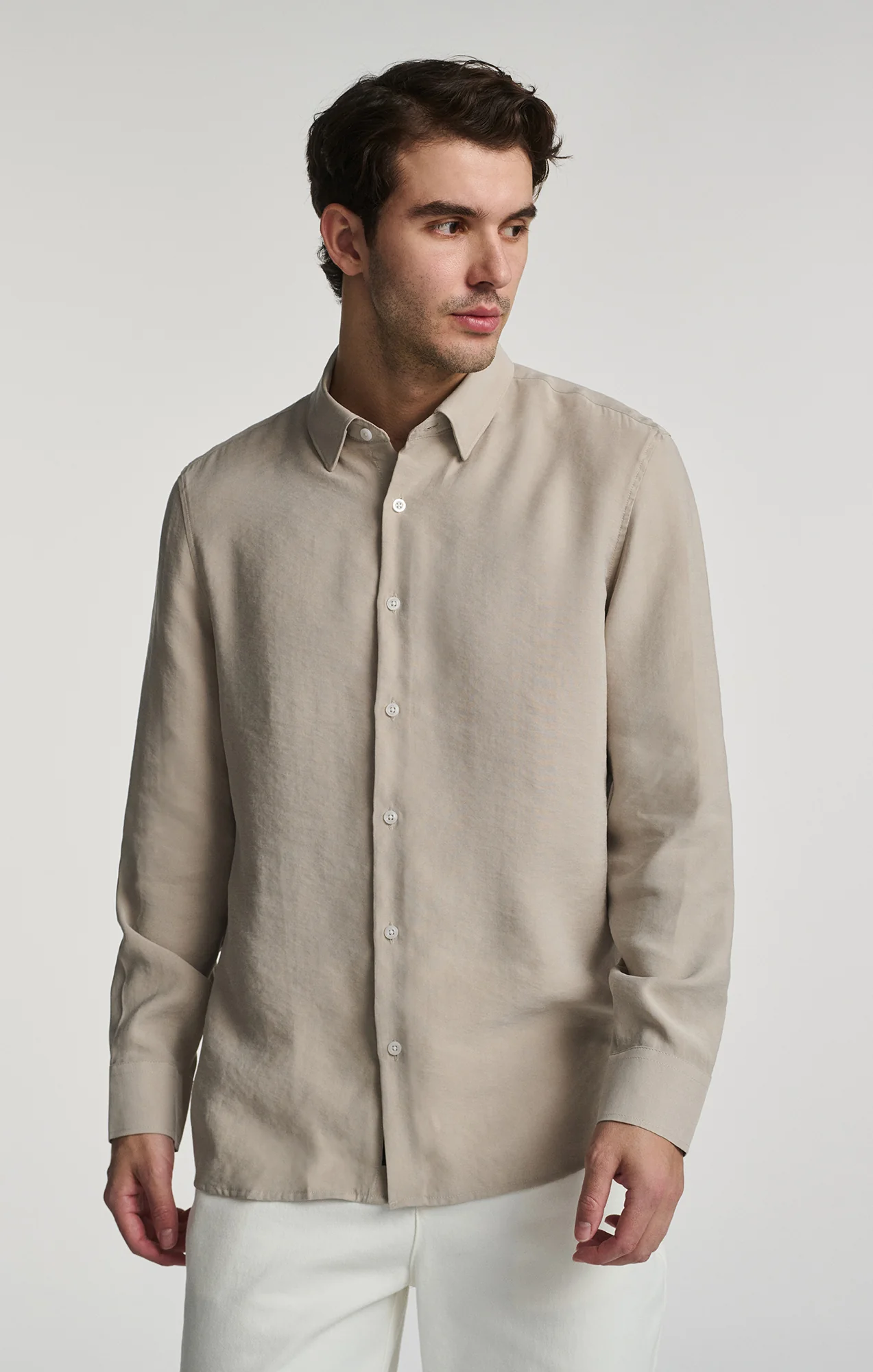 LONG SLEEVE BUTTON-UP SHIRT IN PALOMA