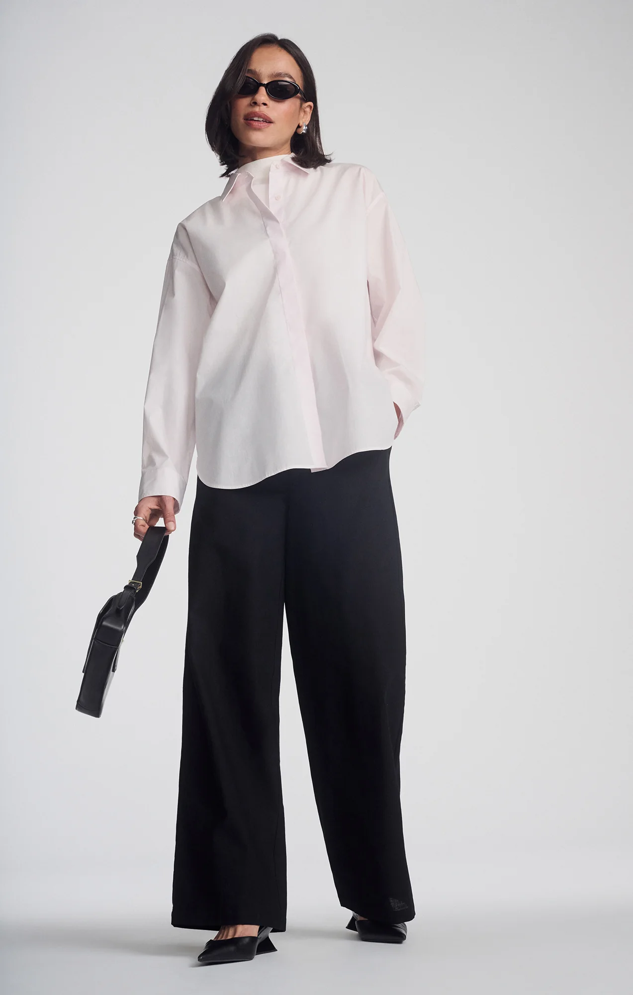 LONG SLEEVE BUTTON-UP SHIRT IN SHRINKING VIOLET - Image 2