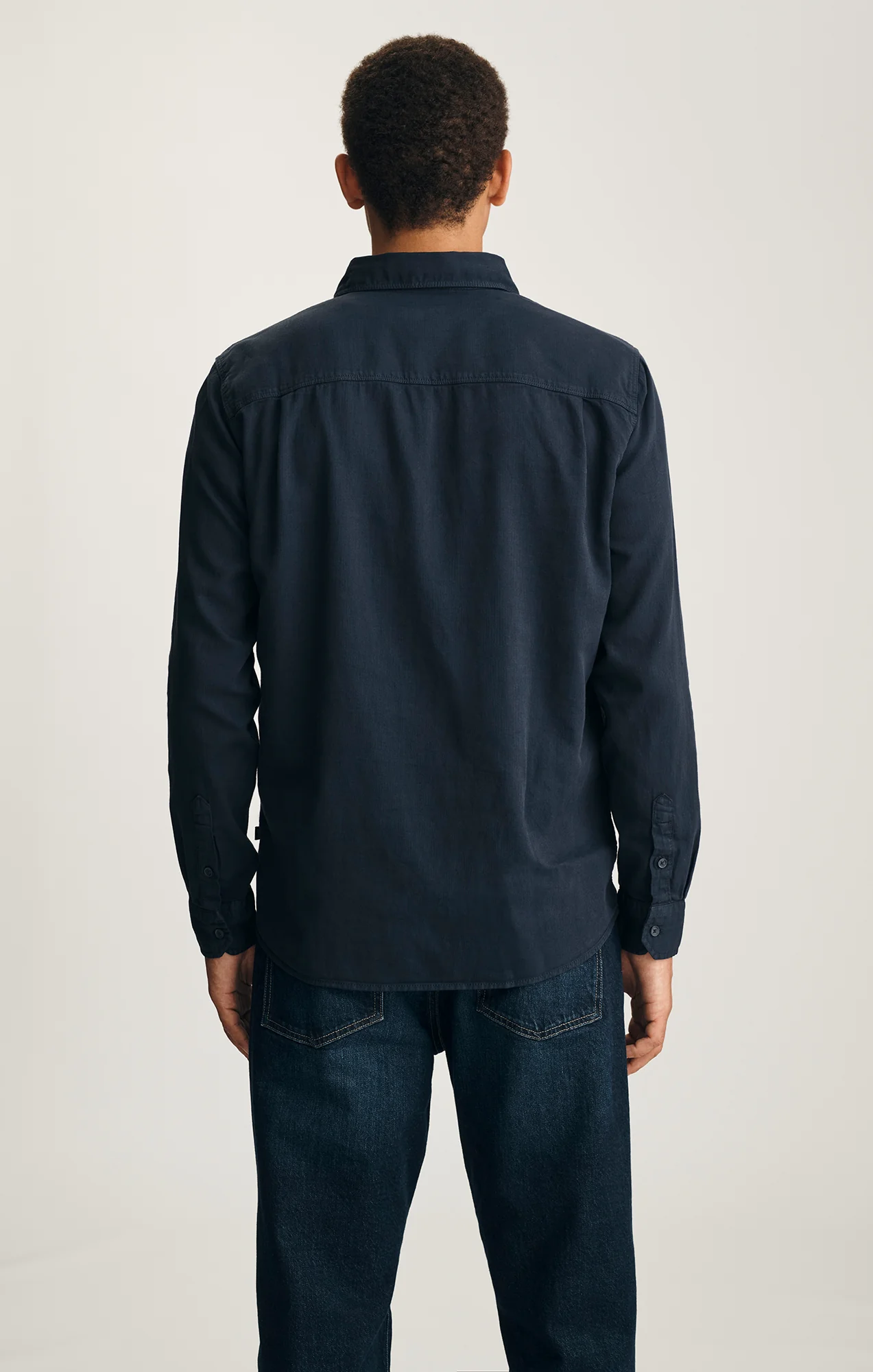 LONG SLEEVE BUTTON-UP SHIRT IN OUTER SPACE - Image 2