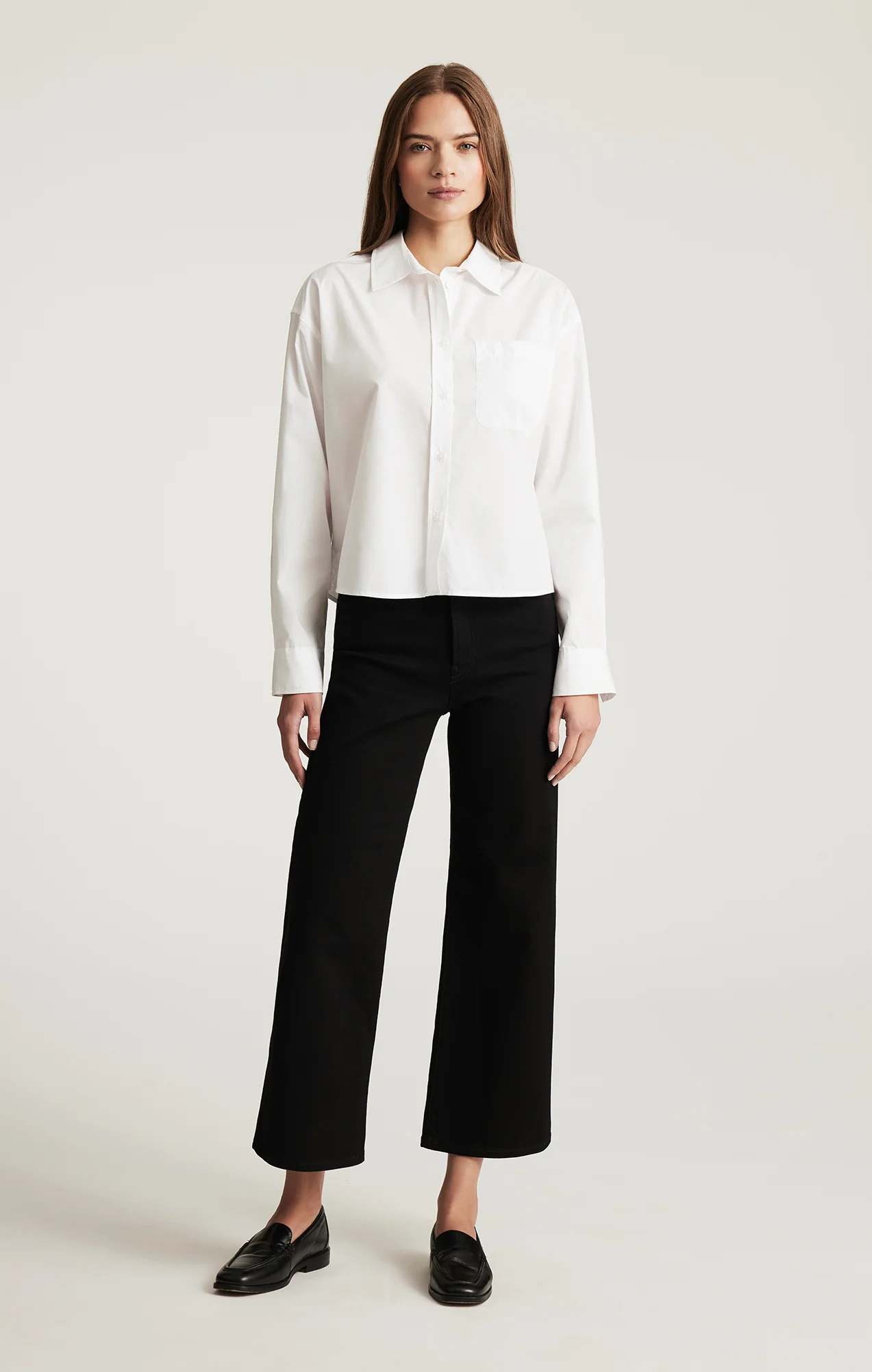 ONE POCKET BUTTON-UP SHIRT IN WHITE - Image 5