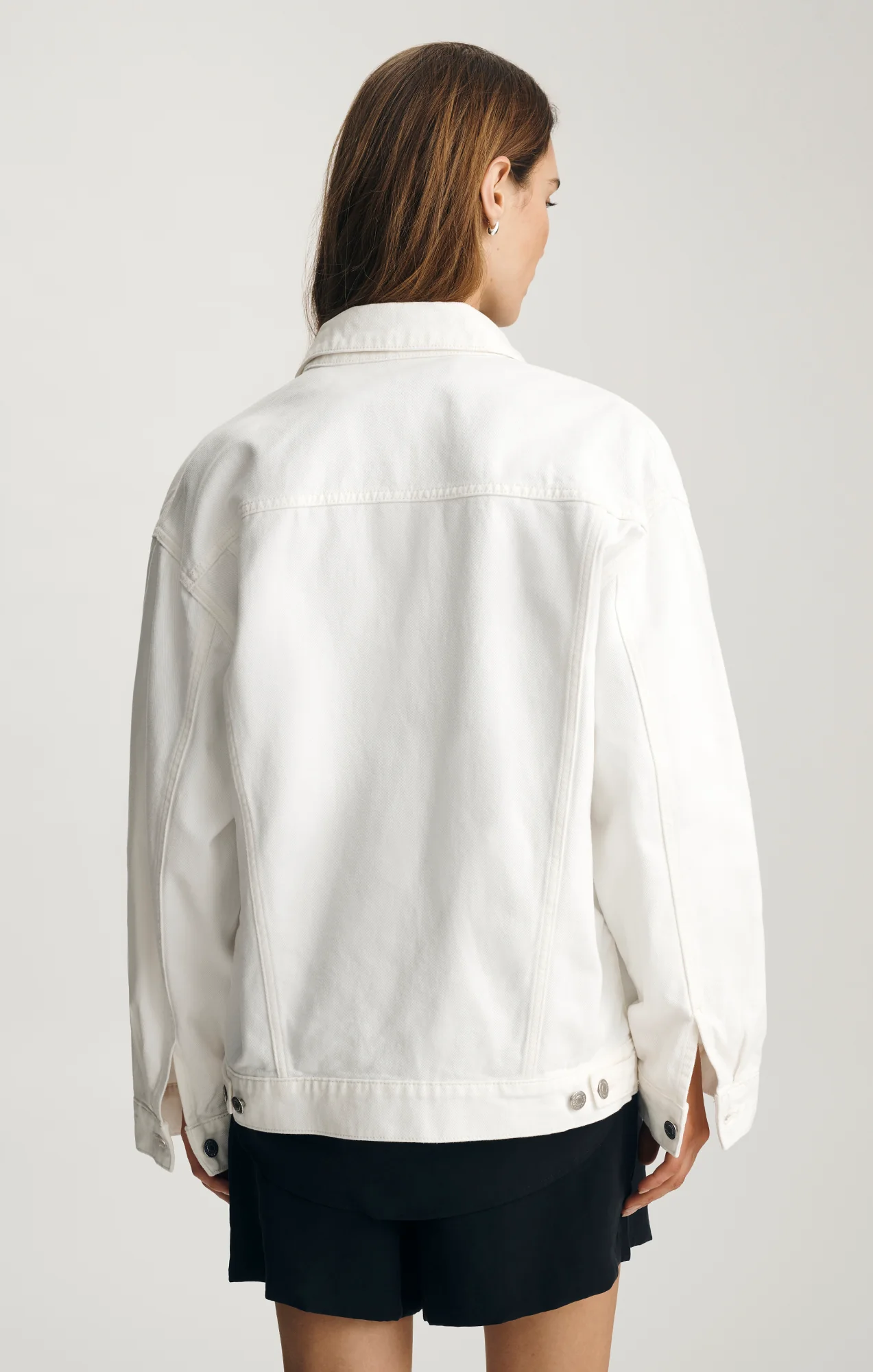 LUNA DENIM JACKET IN OFF WHITE DENIM - Image 3