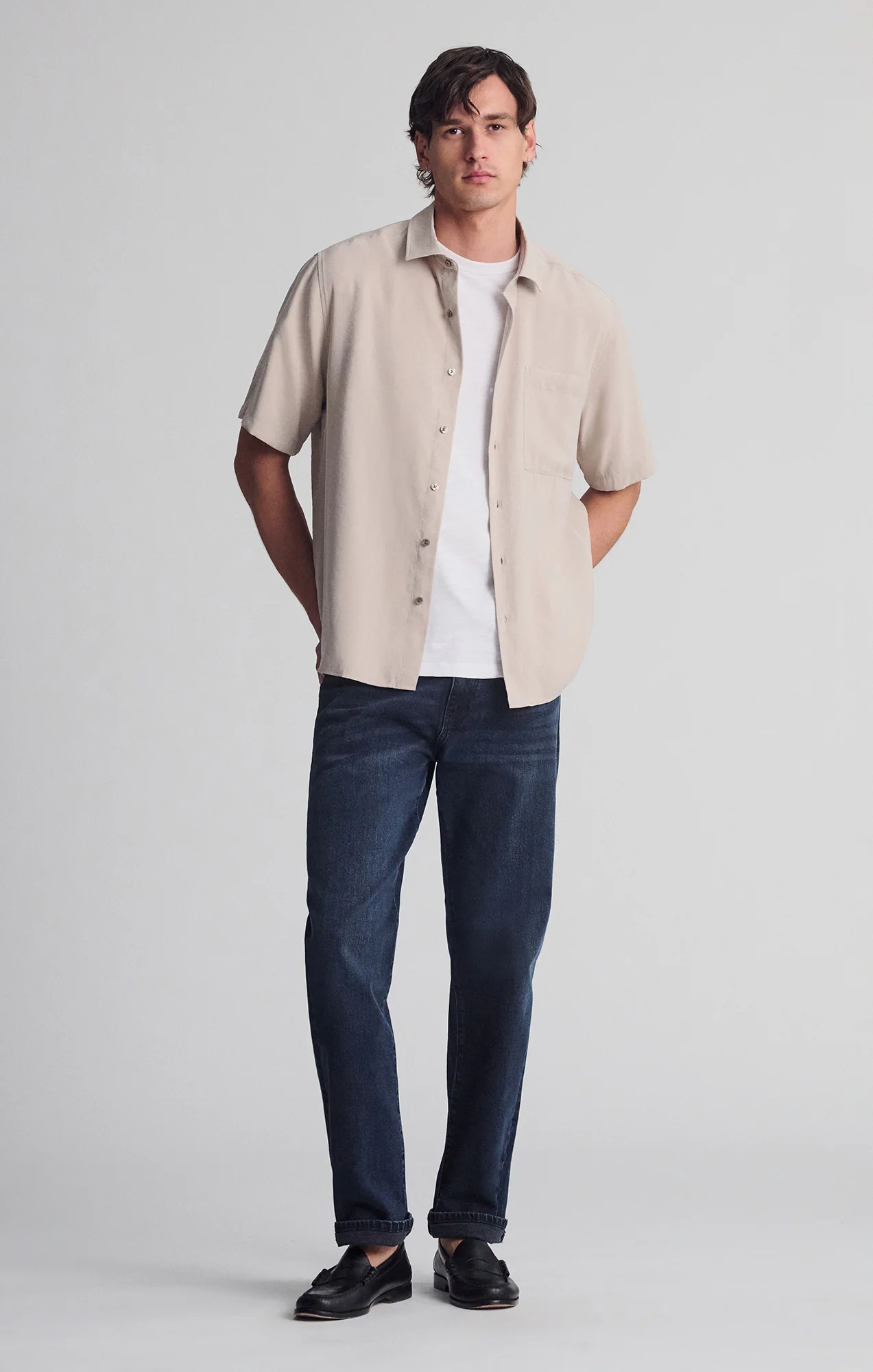 MARCEL LOOSE STRAIGHT LEG IN INK CLASSIC BLUE - Image 3