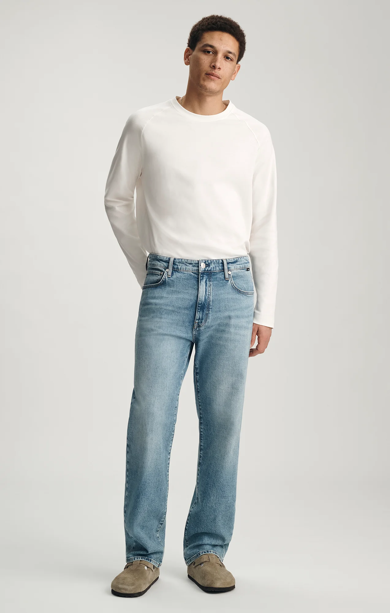 MARCEL LOOSE STRAIGHT LEG IN LIGHT BRUSHED CLASSIC BLUE