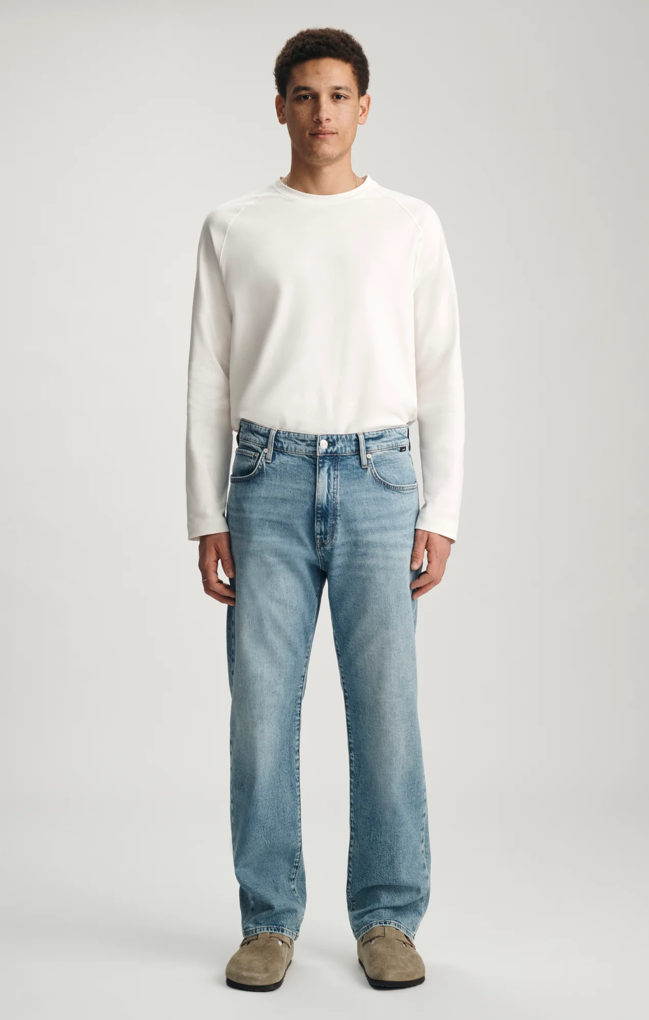 MARCEL LOOSE STRAIGHT LEG IN LIGHT BRUSHED CLASSIC BLUE - Image 3
