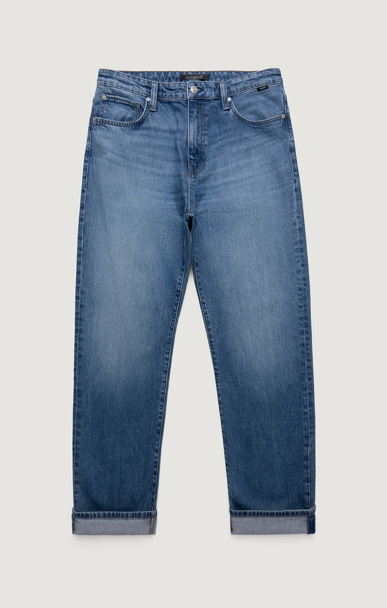 MARCEL LOOSE STRAIGHT LEG IN MID BRUSHED CLASSIC BLUE - Image 5