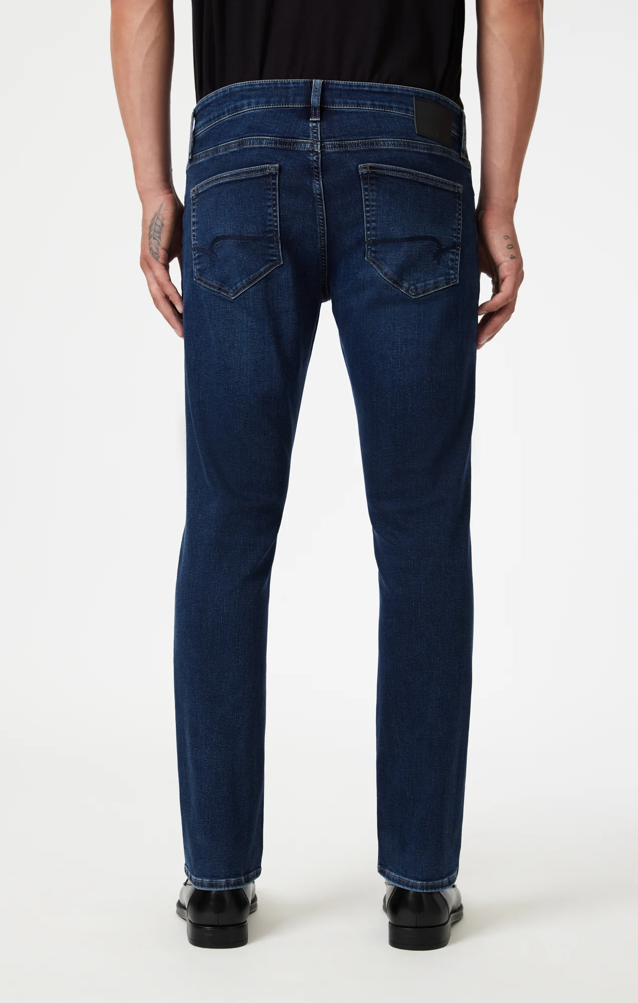 MARCUS SLIM STRAIGHT LEG IN DEEP BRUSHED FEATHER BLUE - Image 5