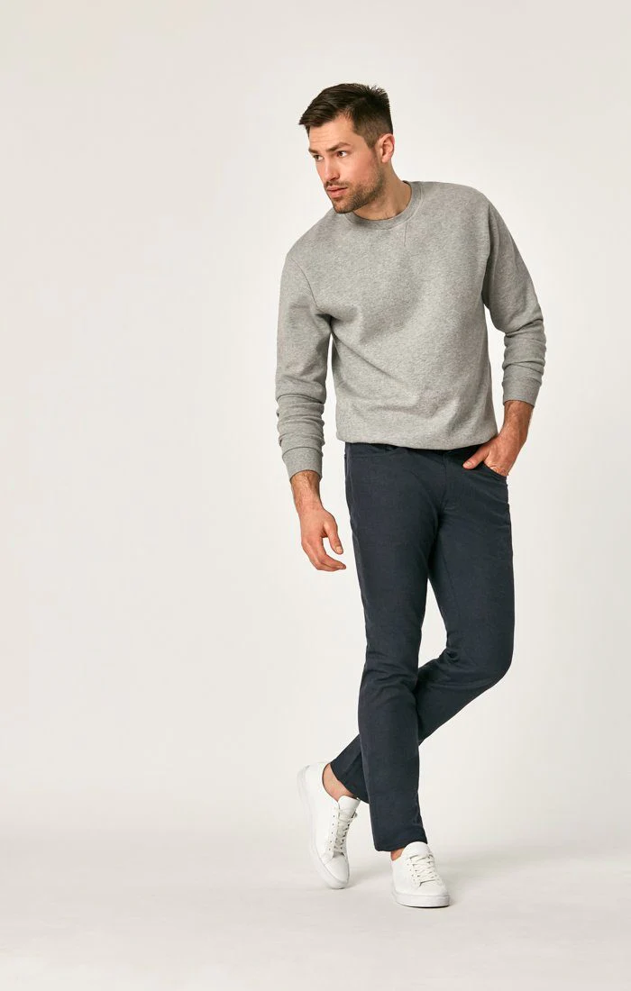 MARCUS SLIM STRAIGHT LEG IN NAVY FEATHER TWEED - Image 2