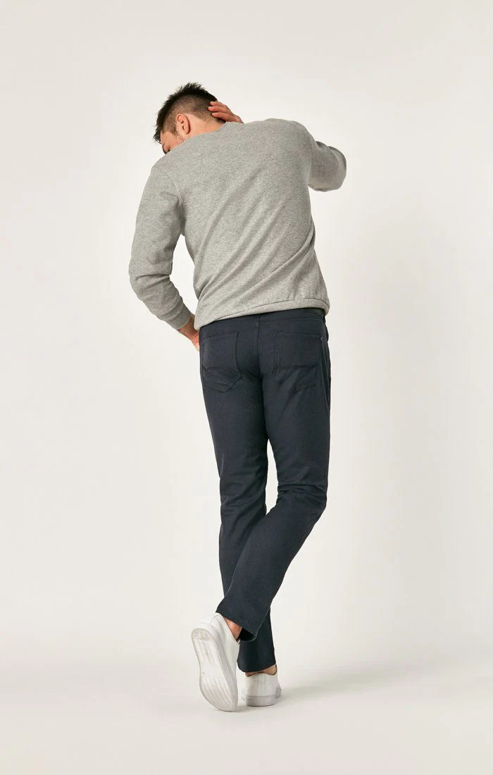 MARCUS SLIM STRAIGHT LEG IN NAVY FEATHER TWEED - Image 4
