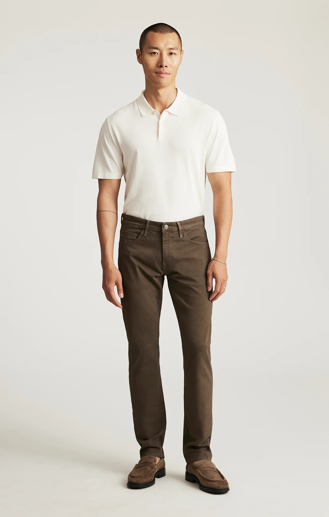MARCUS SLIM STRAIGHT LEG IN BROWN ATHLETIC