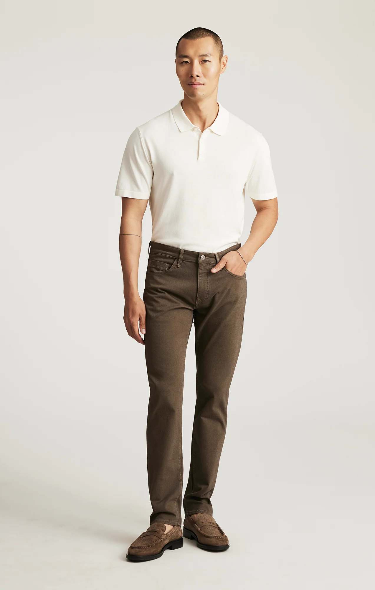 MARCUS SLIM STRAIGHT LEG IN BROWN ATHLETIC - Image 2