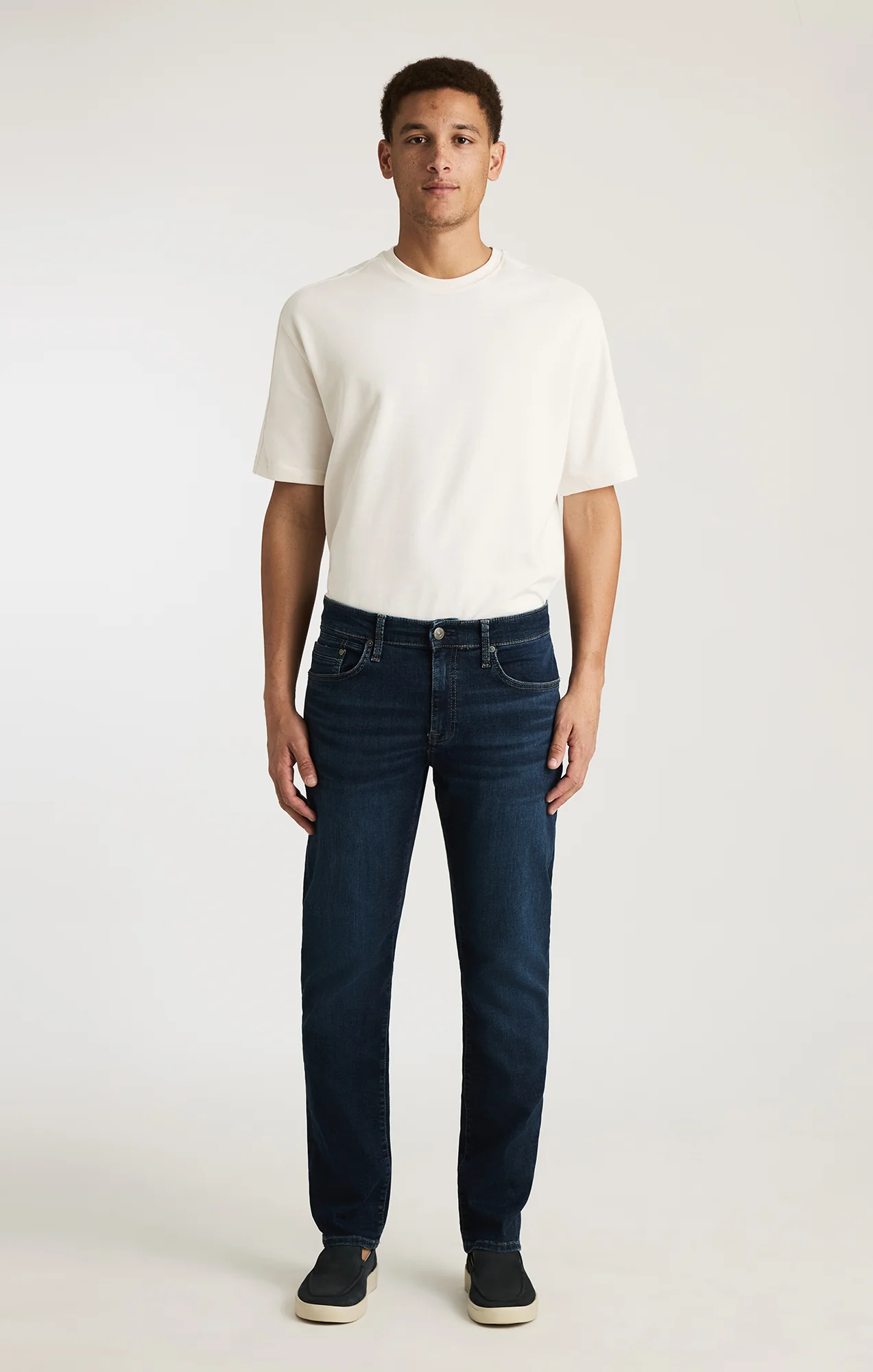 MARCUS SLIM STRAIGHT LEG IN DARK BRUSHED ORGANIC VINTAGE - Image 4