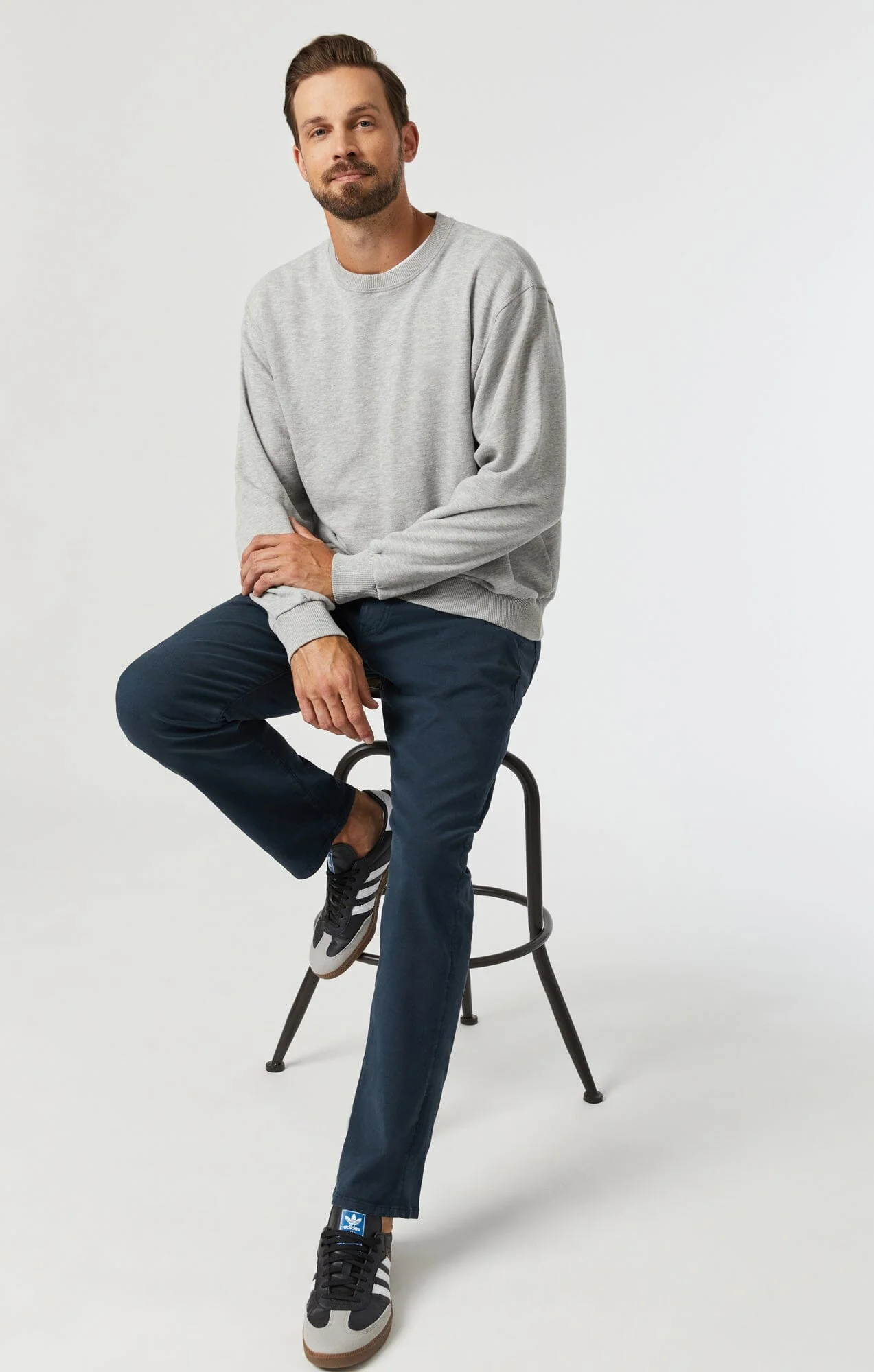 MARCUS SLIM STRAIGHT LEG IN DARK NAVY LUXE TWILL - Image 6