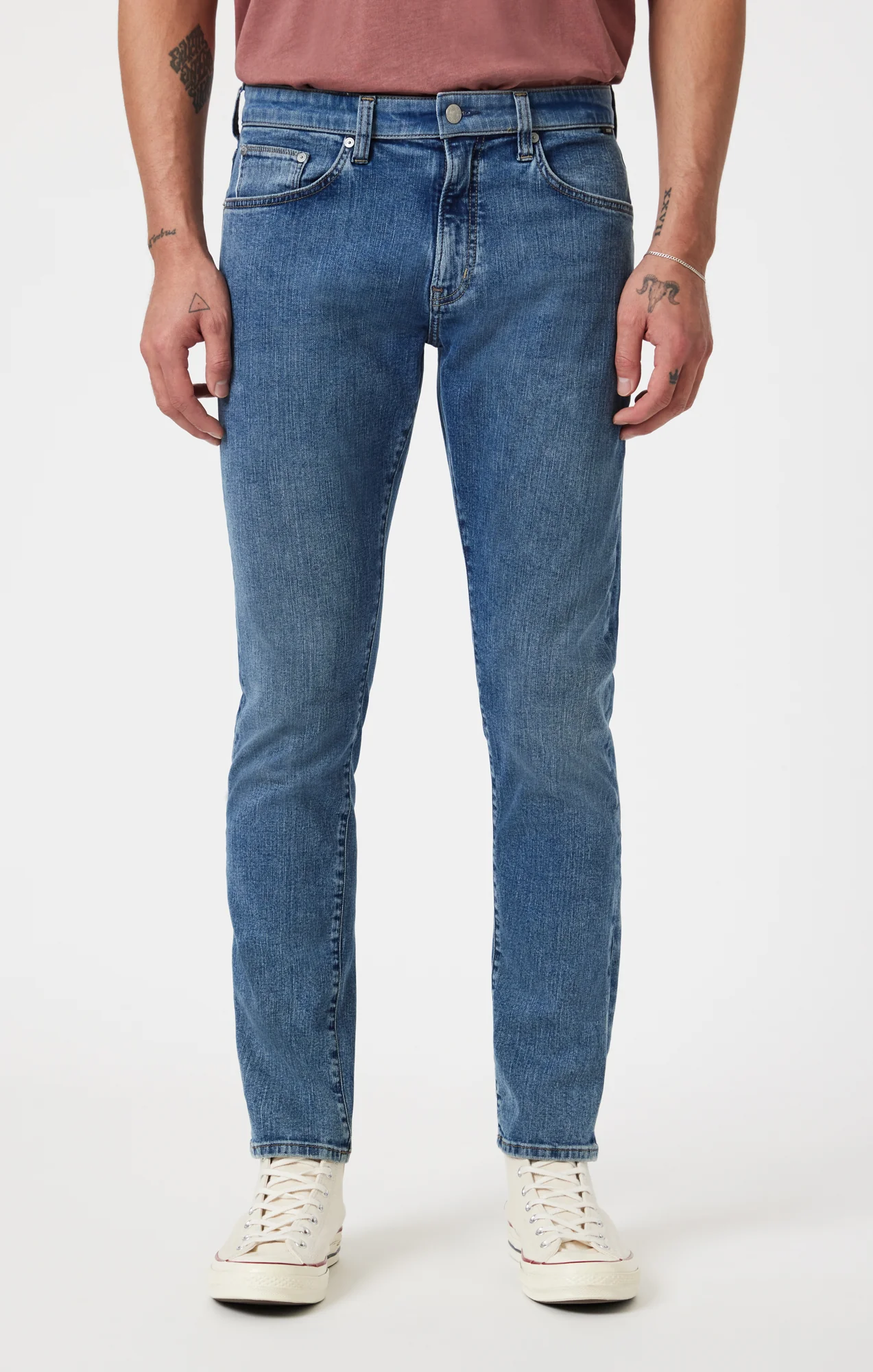 MARCUS SLIM STRAIGHT LEG IN LIGHT BRUSHED SELVEDGE - Image 2
