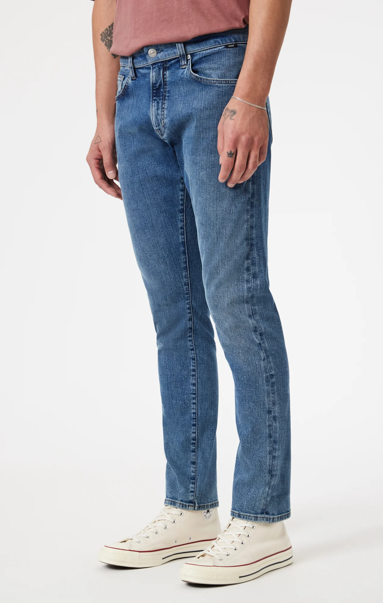 MARCUS SLIM STRAIGHT LEG IN LIGHT BRUSHED SELVEDGE - Image 3