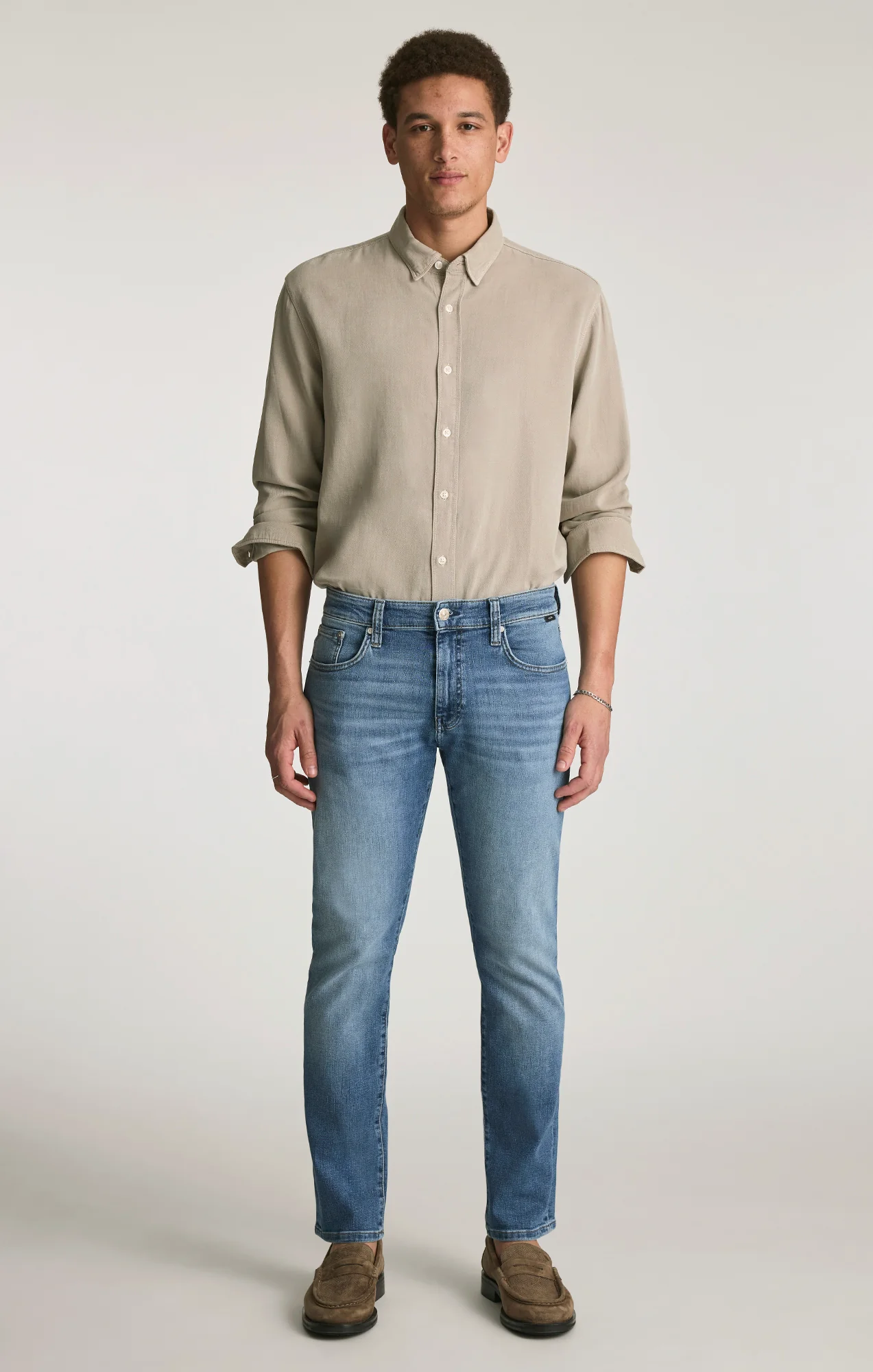 MARCUS SLIM STRAIGHT LEG IN LIGHT USED BRUSHED CLASSIC VINTAGE - Image 3