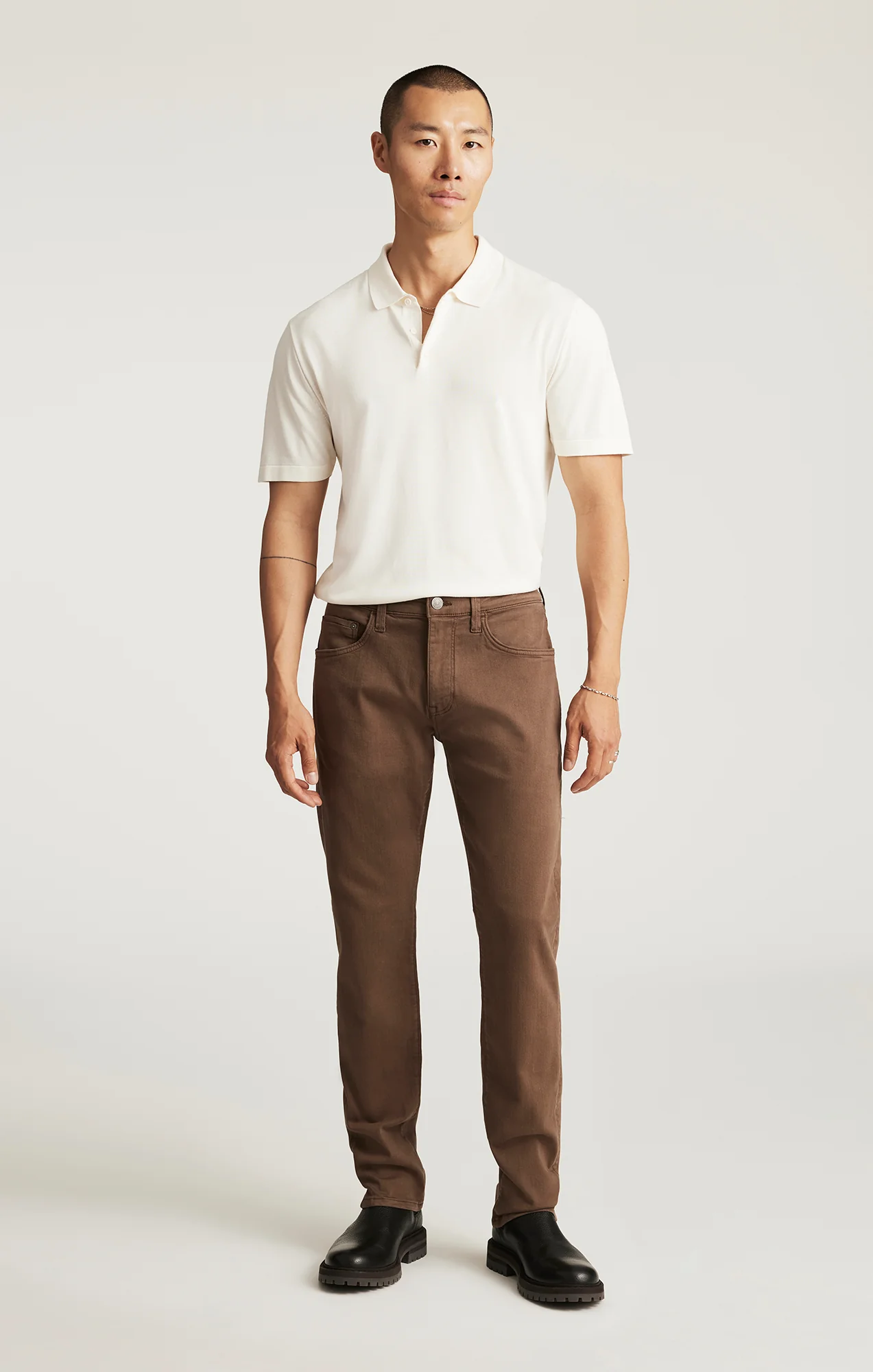 MARCUS SLIM STRAIGHT LEG IN MOCHA SUPERMOVE - Image 3