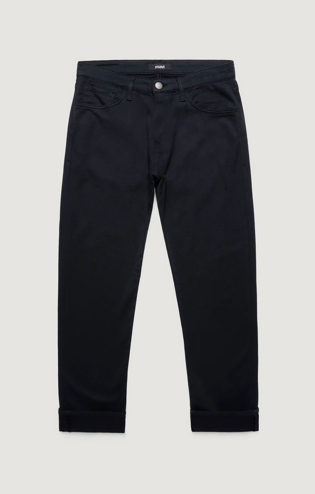 MARCUS SLIM STRAIGHT LEG IN NAVY HERRINGBONE - Image 7