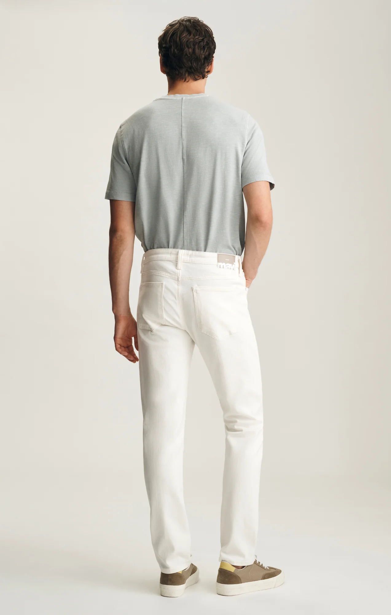 MARCUS SLIM STRAIGHT LEG IN OFF WHITE CLASSIC BLUE - Image 4