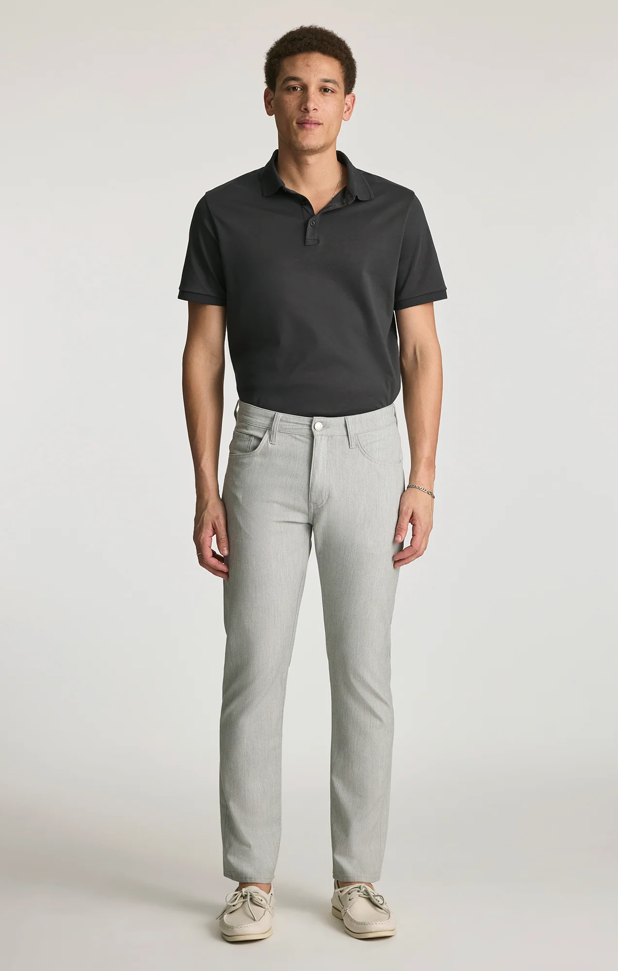 MARCUS SLIM STRAIGHT LEG IN PEWTER FANCY - Image 3