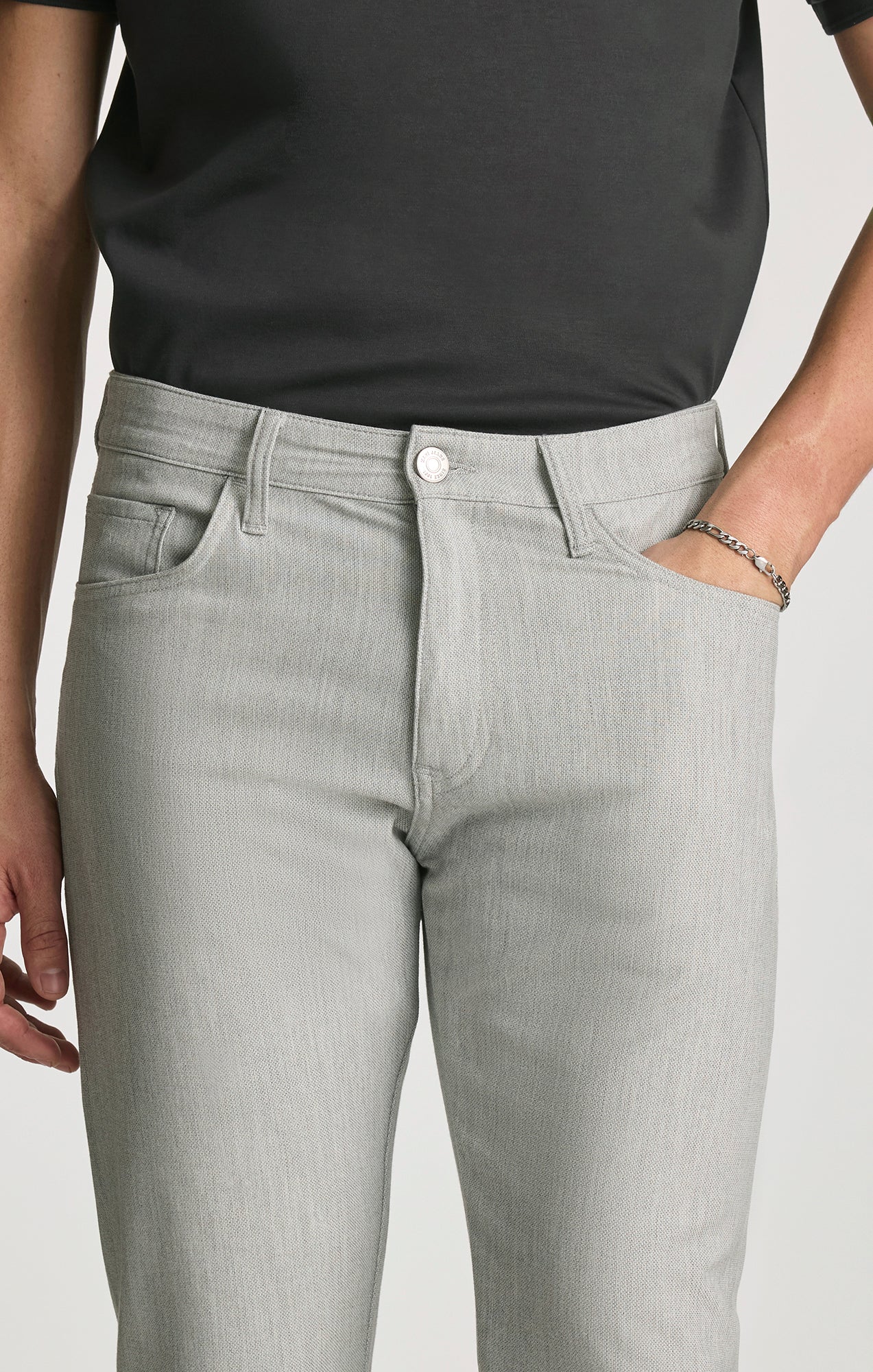 MARCUS SLIM STRAIGHT LEG IN PEWTER FANCY - Image 5
