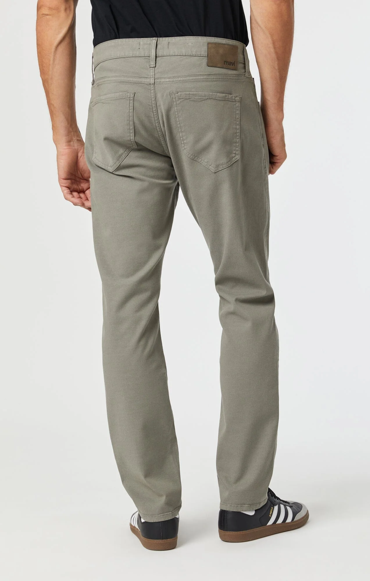MARCUS SLIM STRAIGHT LEG IN PEWTER LUXE TWILL - Image 4