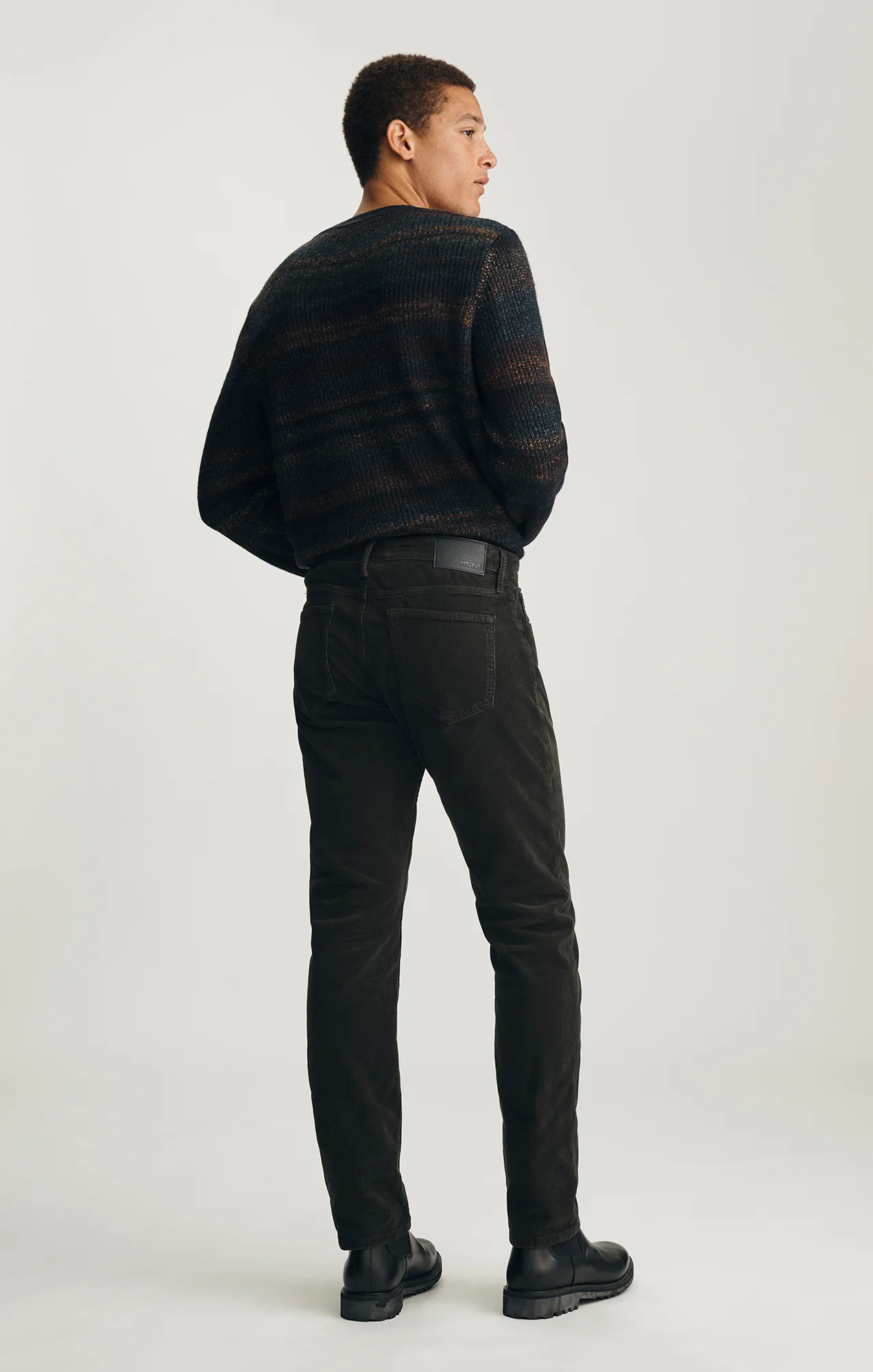MARCUS SLIM STRAIGHT LEG IN SEAWEED CORD - Image 2