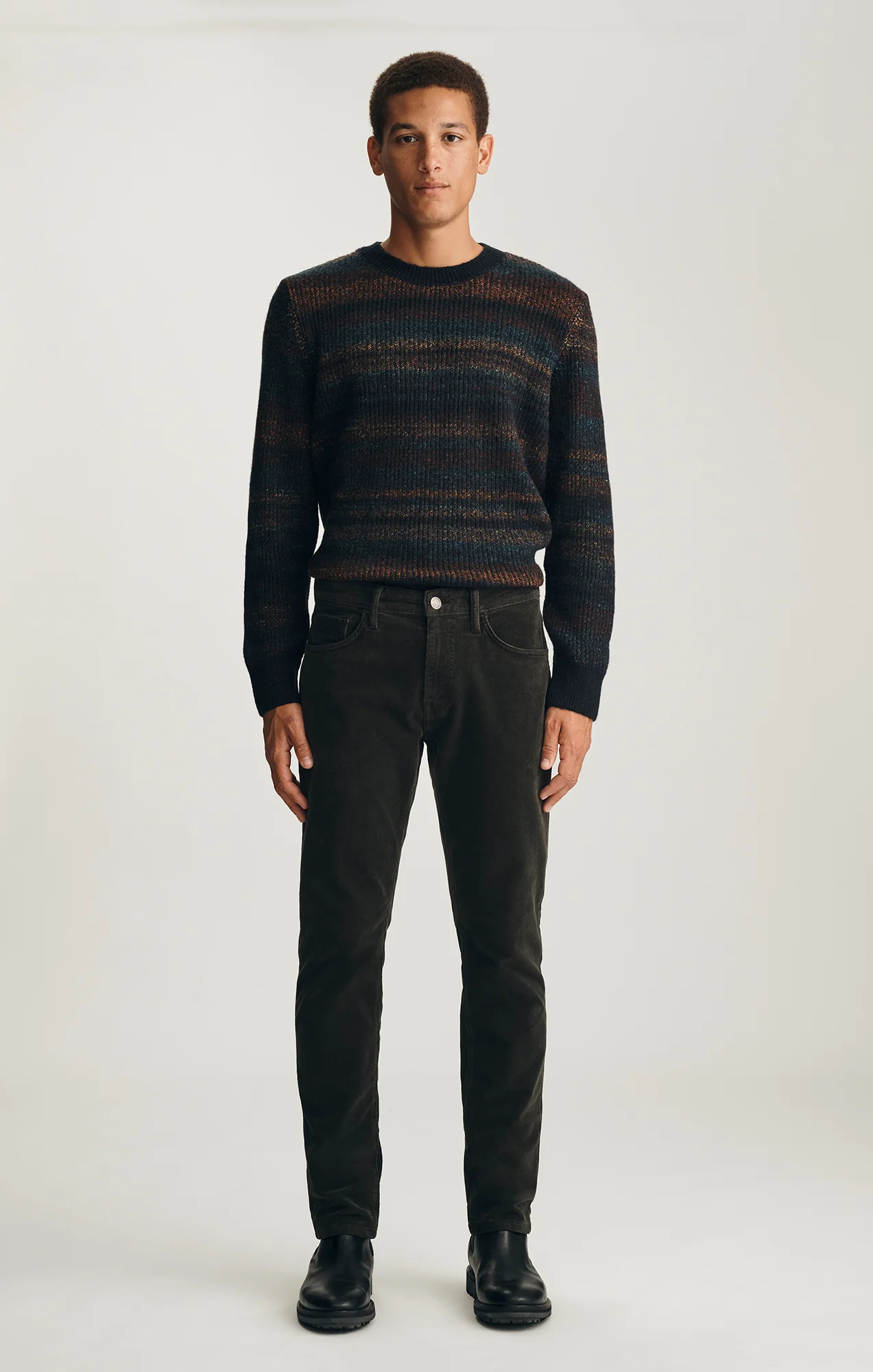 MARCUS SLIM STRAIGHT LEG IN SEAWEED CORD - Image 3