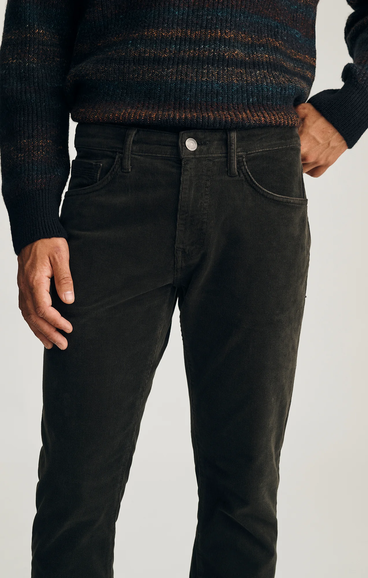 MARCUS SLIM STRAIGHT LEG IN SEAWEED CORD - Image 4