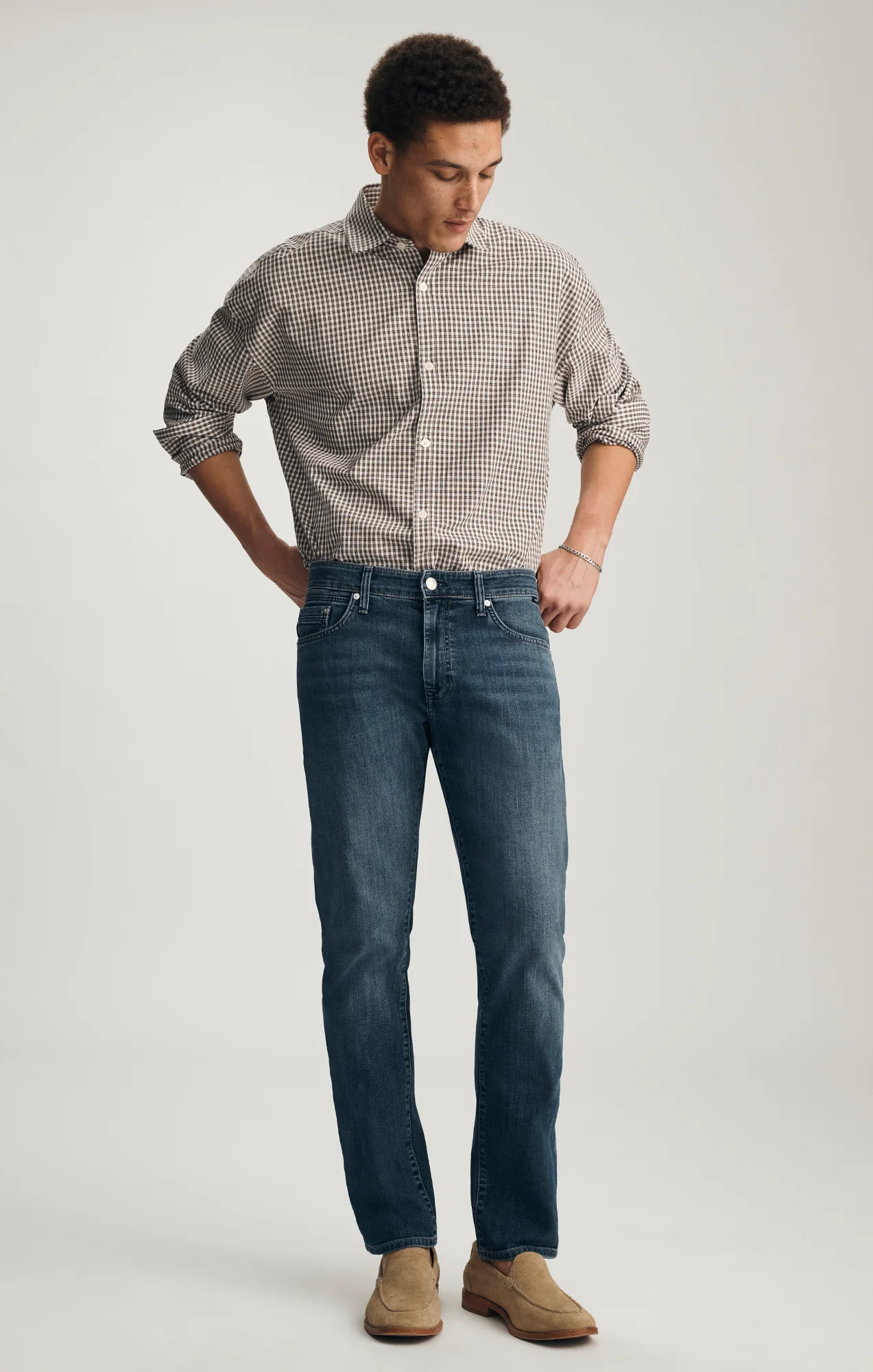 MARCUS SLIM STRAIGHT LEG JEANS IN USED WILLIAMSBURG
