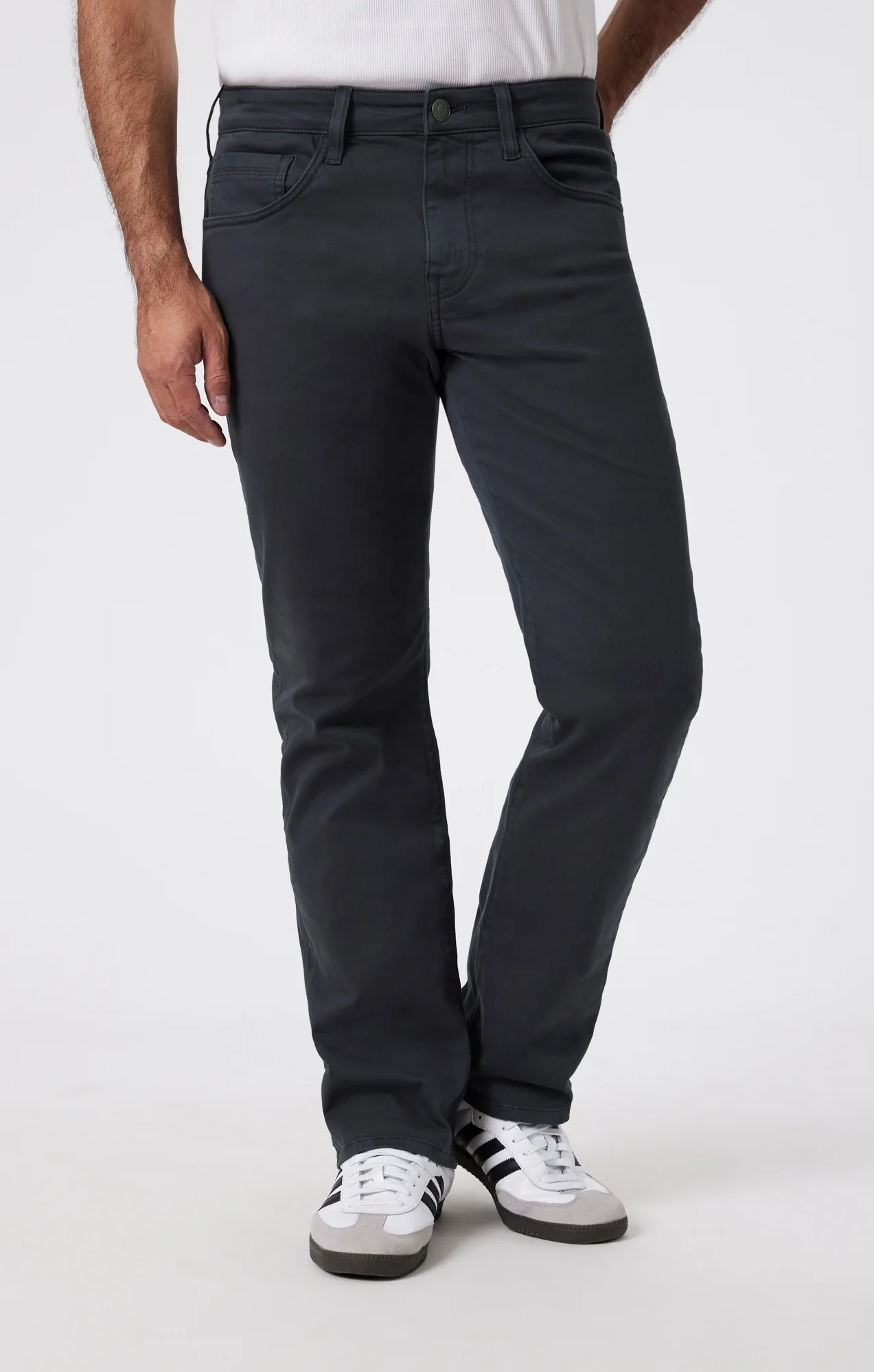 MATT RELAXED STRAIGHT LEG IN ANTHRACITE CASUAL TWILL - Image 3