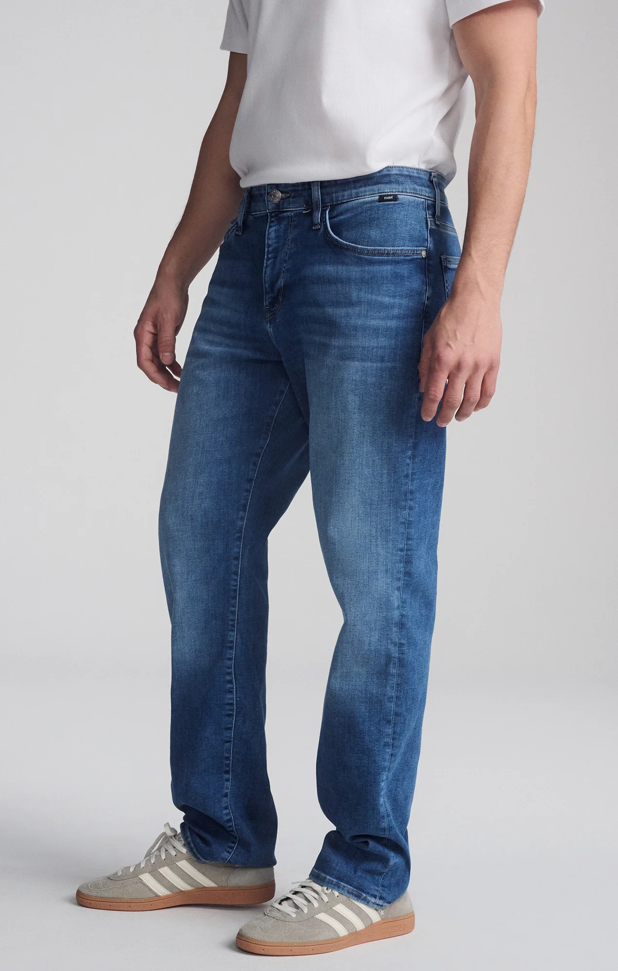 MATT RELAXED STRAIGHT LEG IN DARK BRUSHED FEATHER BLUE - Image 3