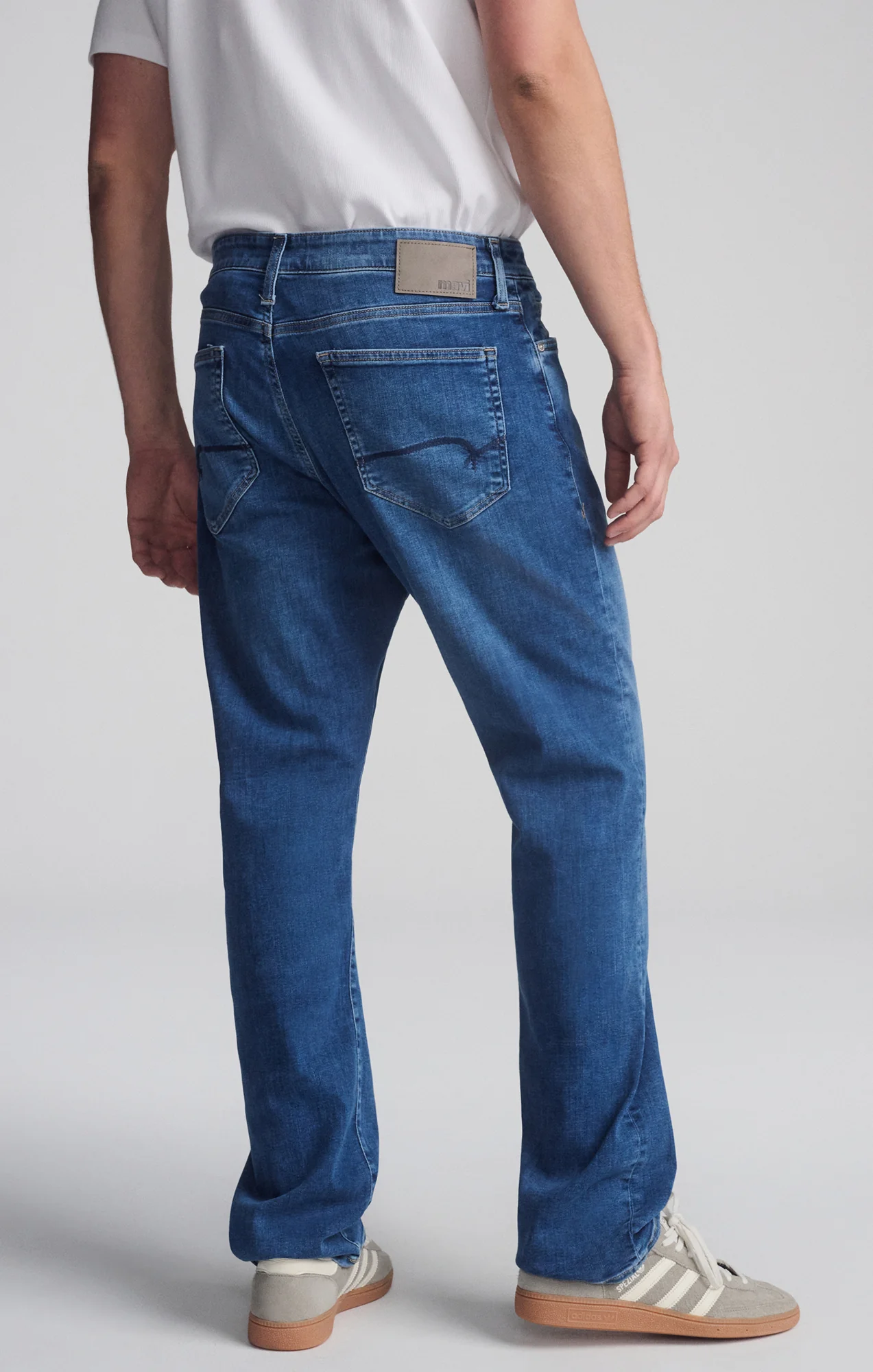 MATT RELAXED STRAIGHT LEG IN DARK BRUSHED FEATHER BLUE - Image 4