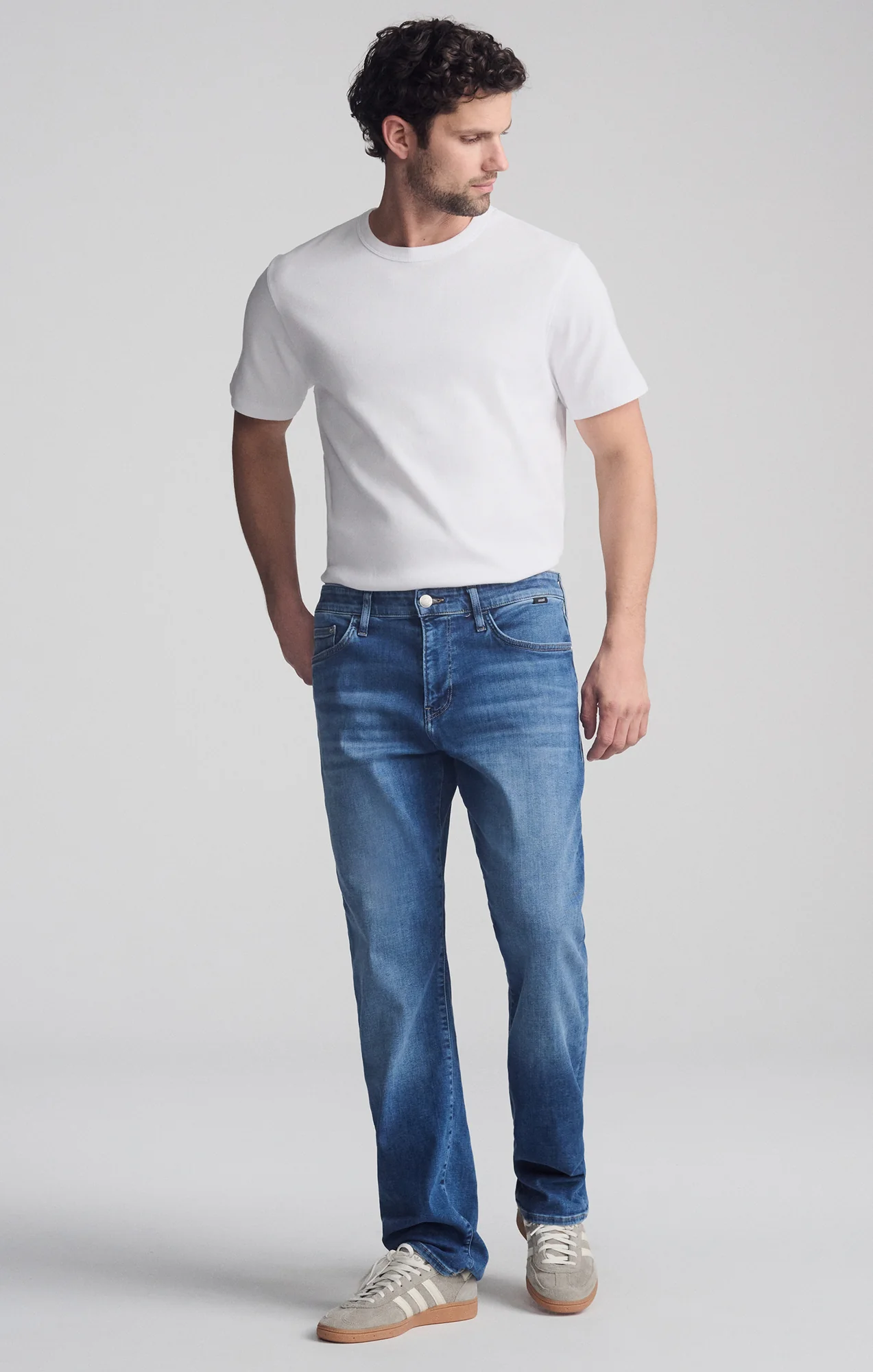 MATT RELAXED STRAIGHT LEG IN DARK BRUSHED FEATHER BLUE - Image 5