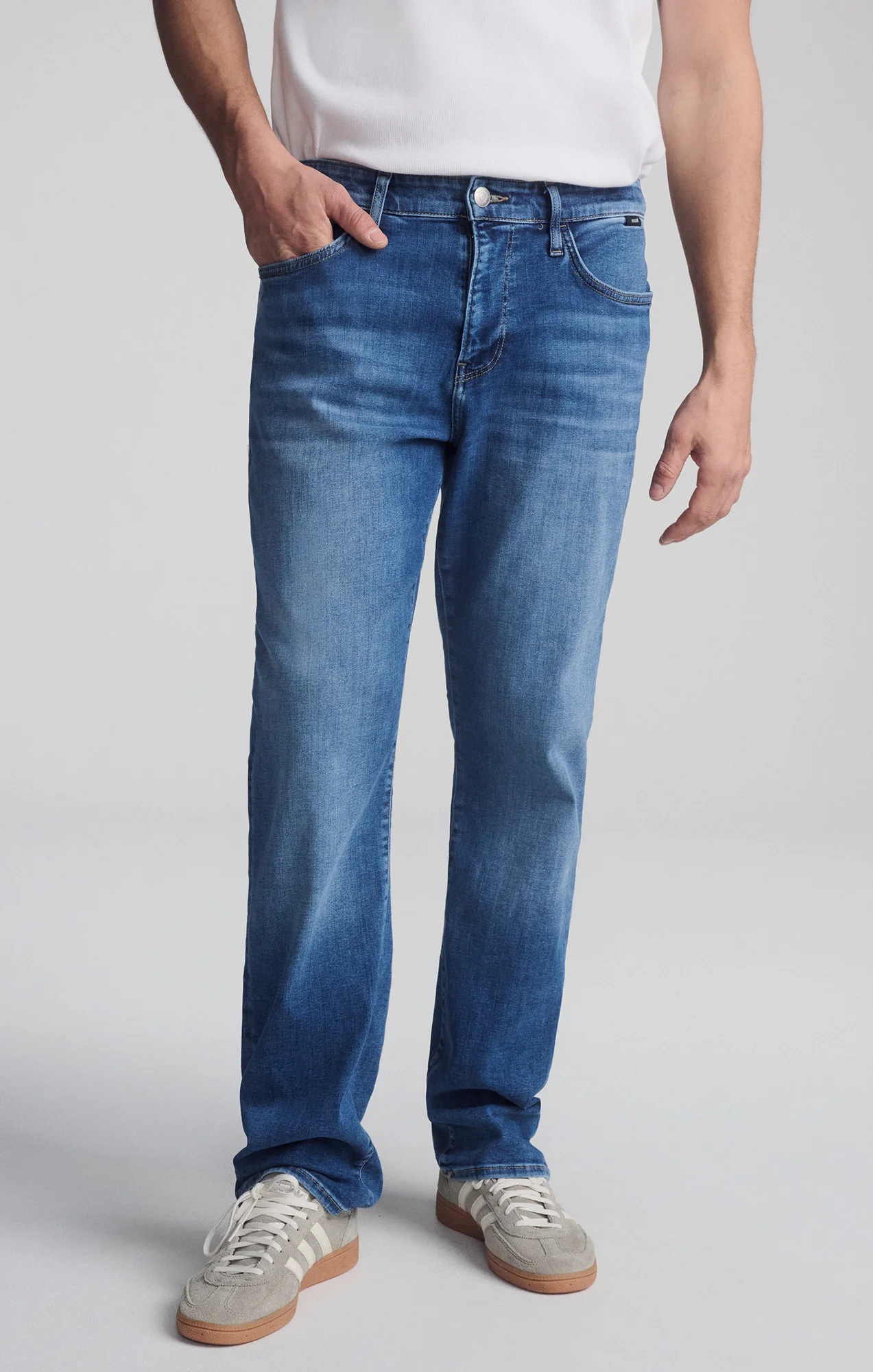MATT RELAXED STRAIGHT LEG IN DARK BRUSHED FEATHER BLUE - Image 8