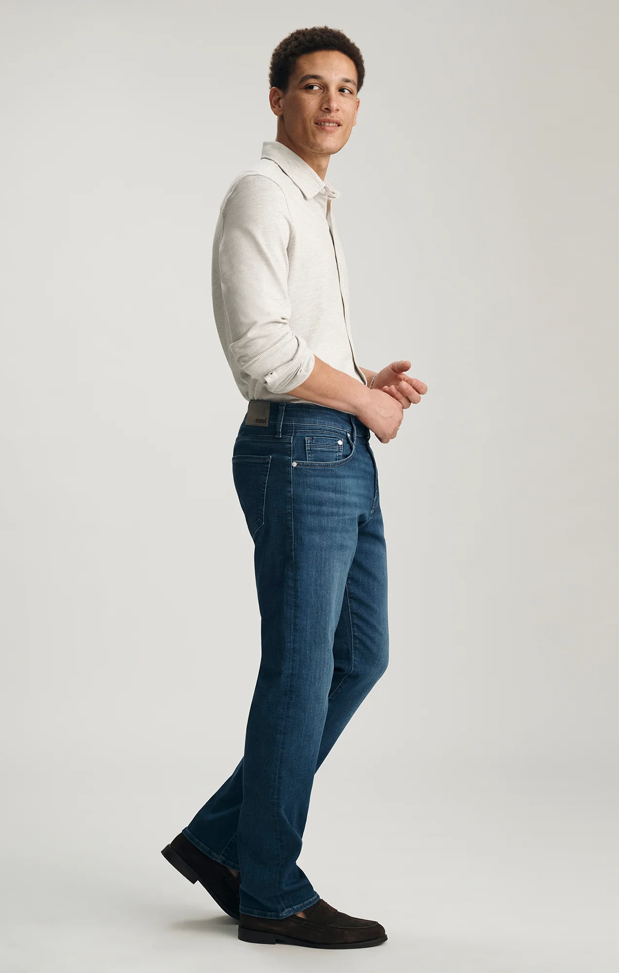 MATT RELAXED STRAIGHT LEG IN DARK BRUSHED ORGANIC VINTAGE - Image 2