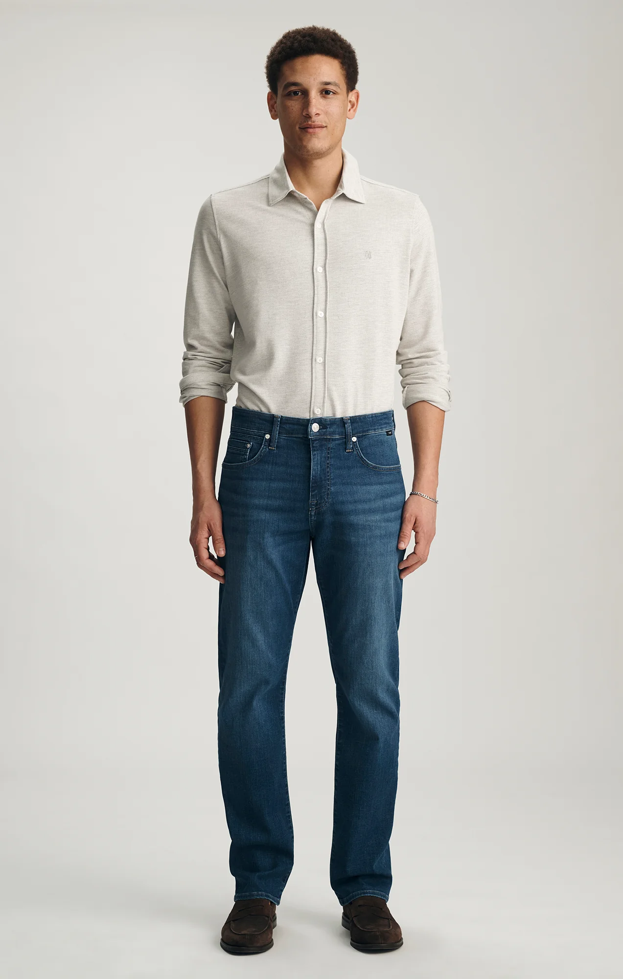 MATT RELAXED STRAIGHT LEG IN DARK BRUSHED ORGANIC VINTAGE - Image 3
