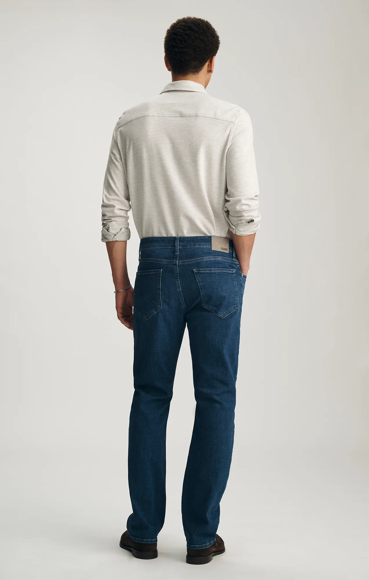MATT RELAXED STRAIGHT LEG IN DARK BRUSHED ORGANIC VINTAGE - Image 4