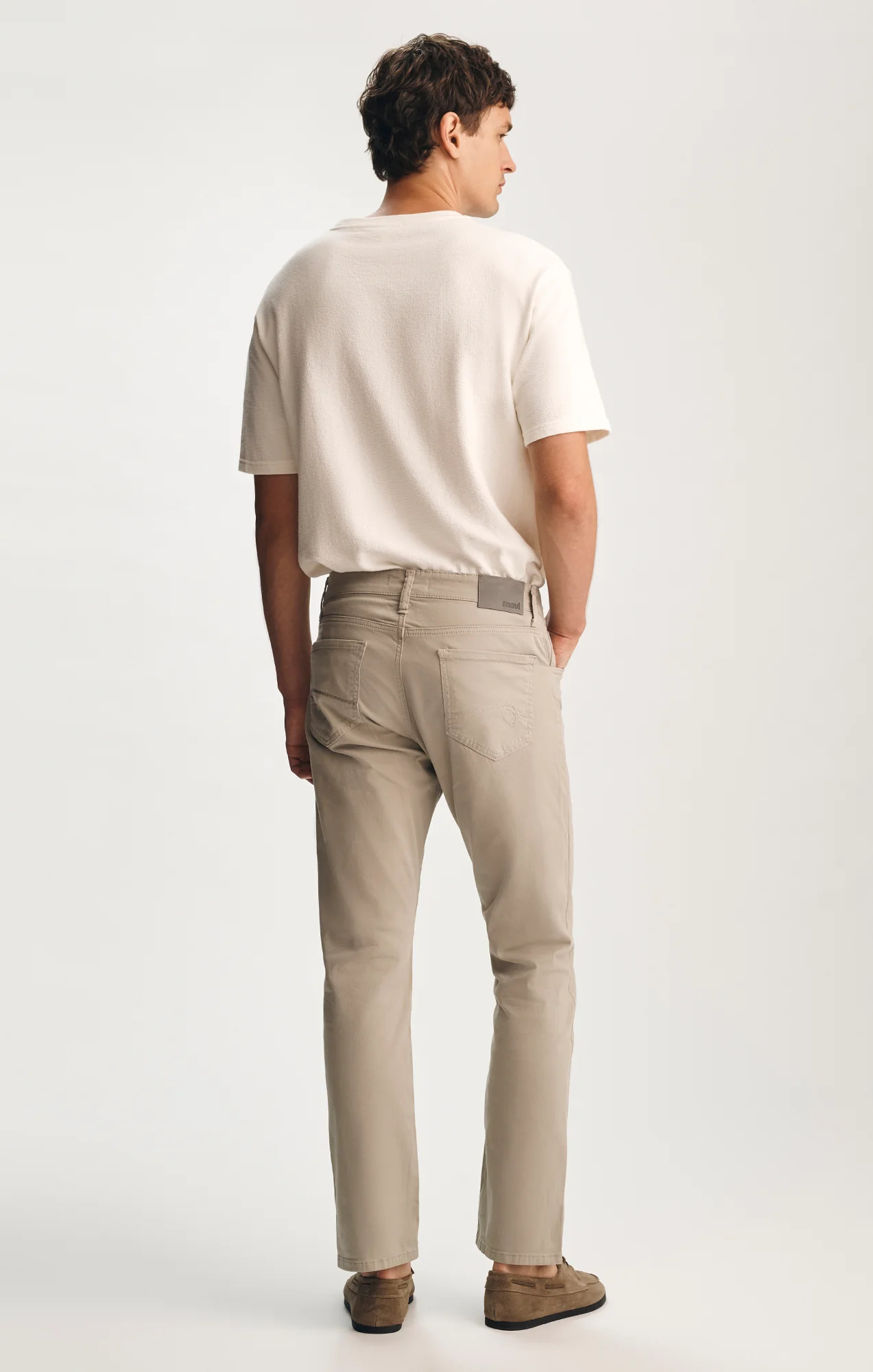 MATT RELAXED STRAIGHT LEG IN SILVER CASUAL TWILL - Image 3