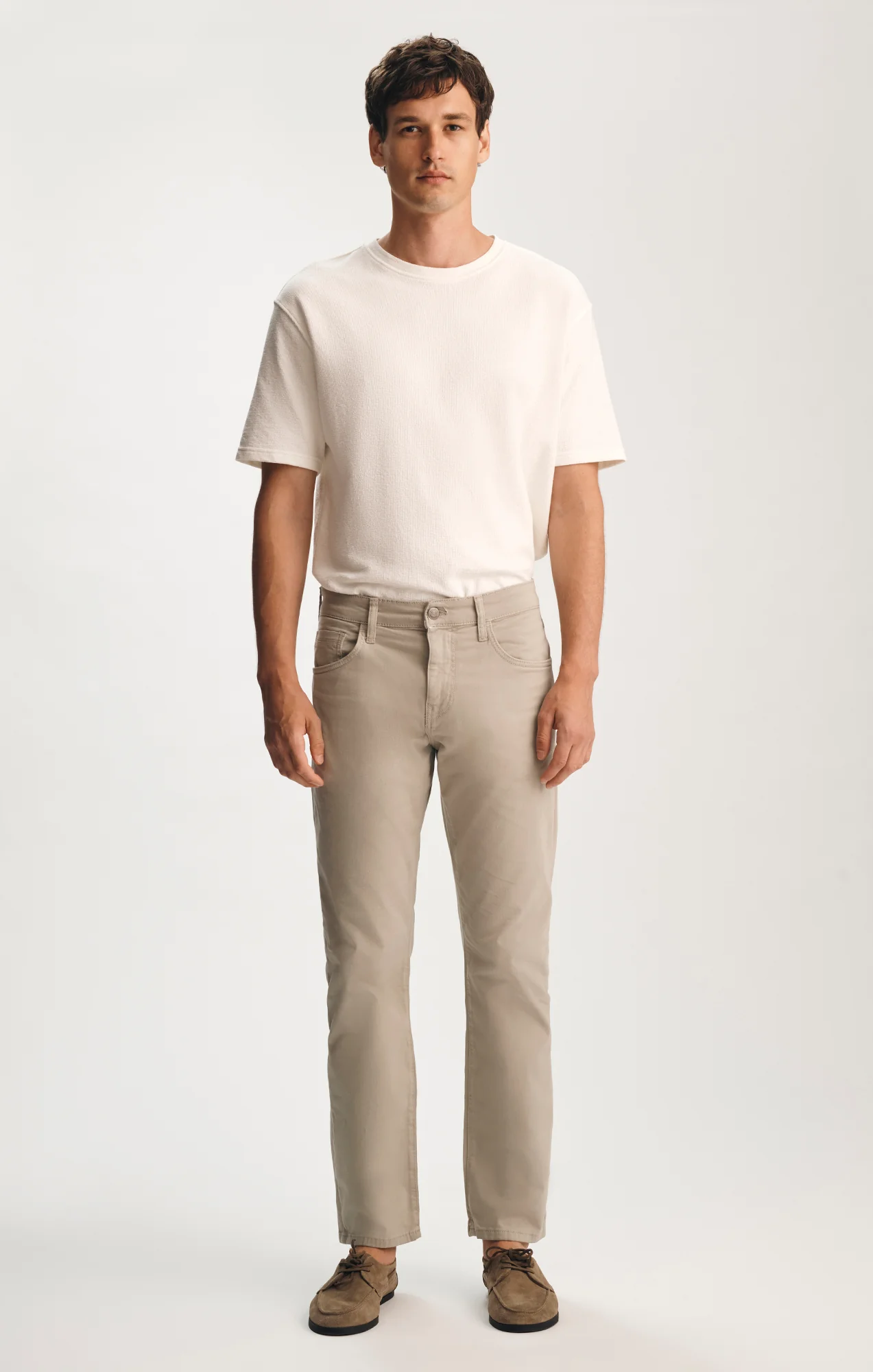 MATT RELAXED STRAIGHT LEG IN SILVER CASUAL TWILL - Image 4