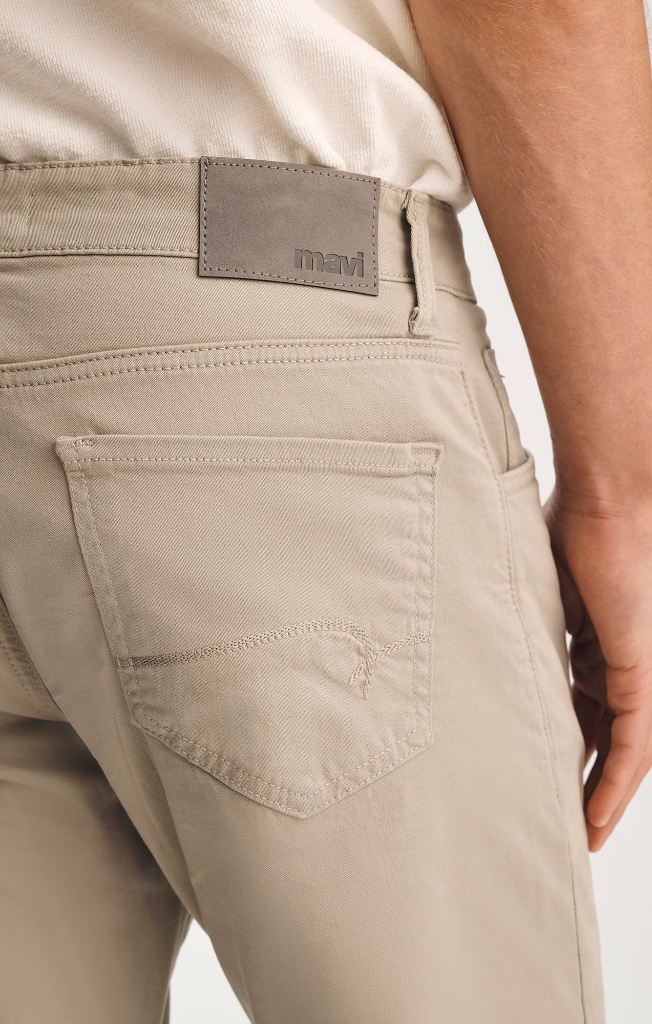 MATT RELAXED STRAIGHT LEG IN SILVER CASUAL TWILL - Image 5