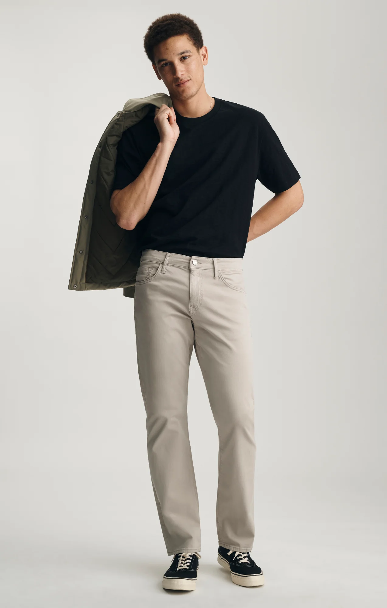 MATT RELAXED STRAIGHT LEG IN STONE TWILL