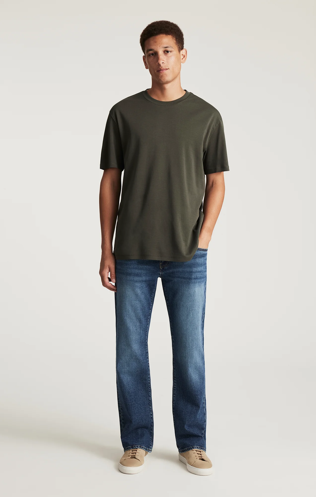 MAVI LOGO T-SHIRT IN BELUGA - Image 4
