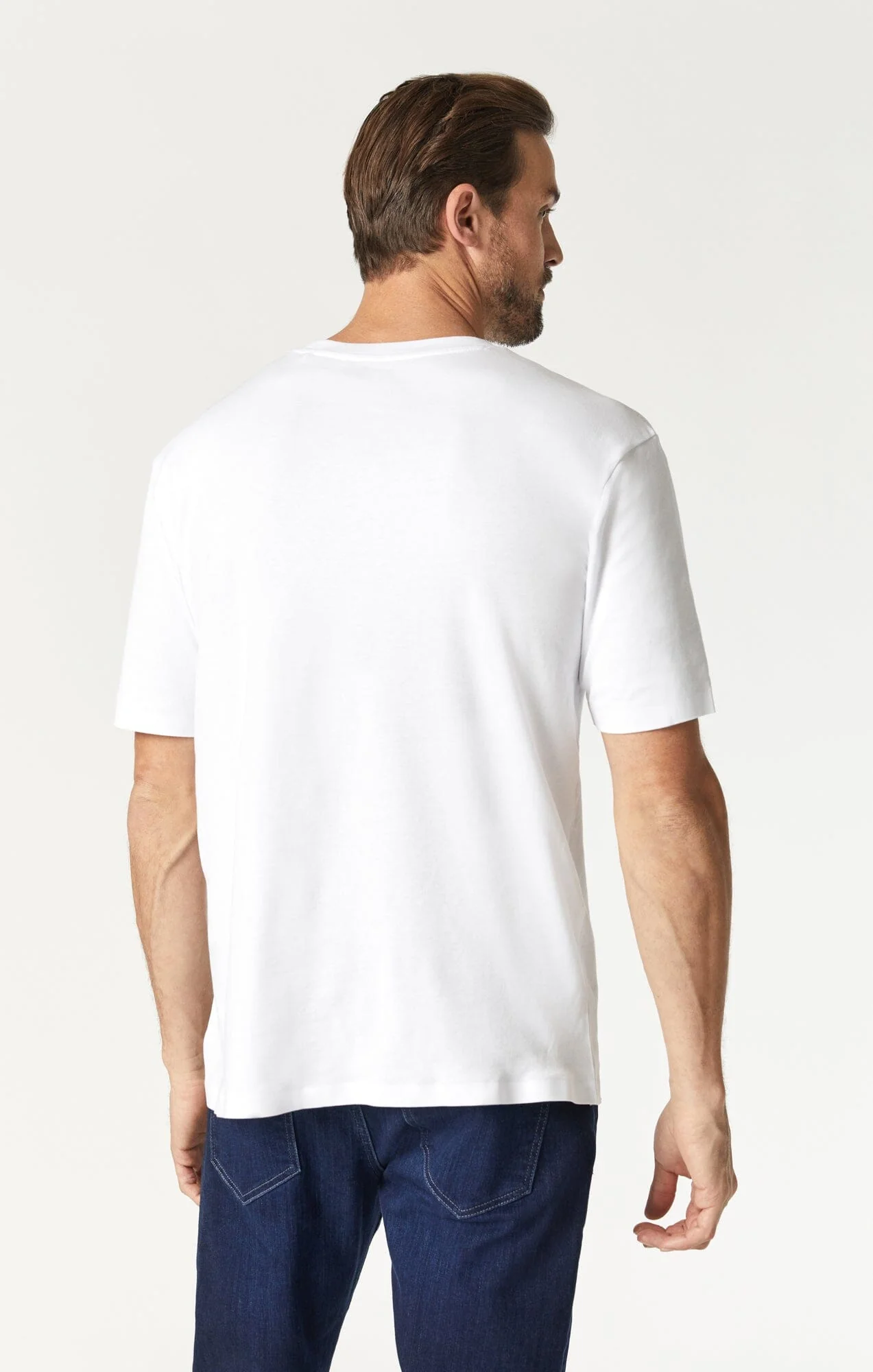 BASIC CREW NECK T-SHIRT IN WHITE - Image 3