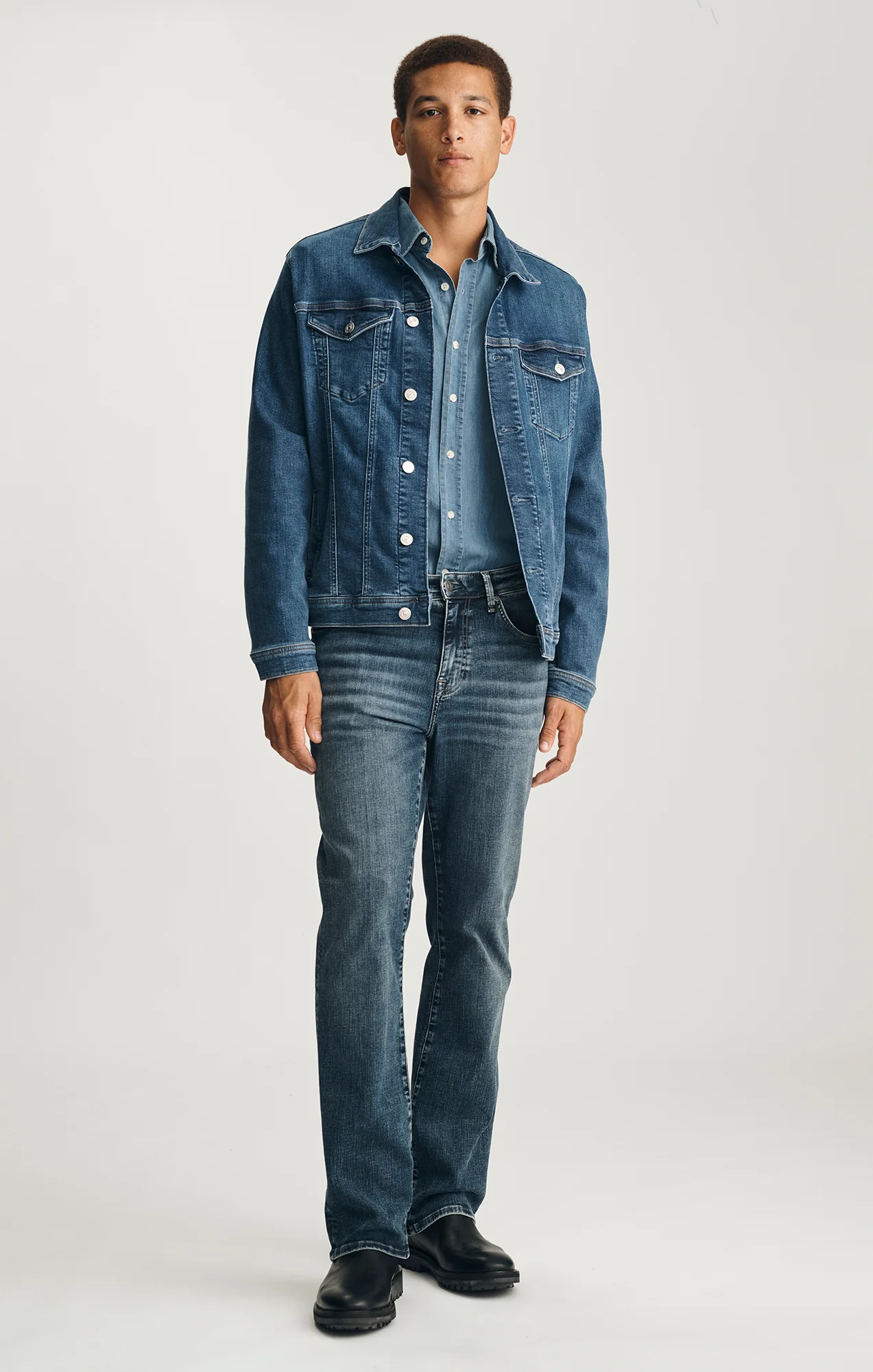 MIGUEL BOOTCUT IN USED BRUSHED ORGANIC VINTAGE - Image 4