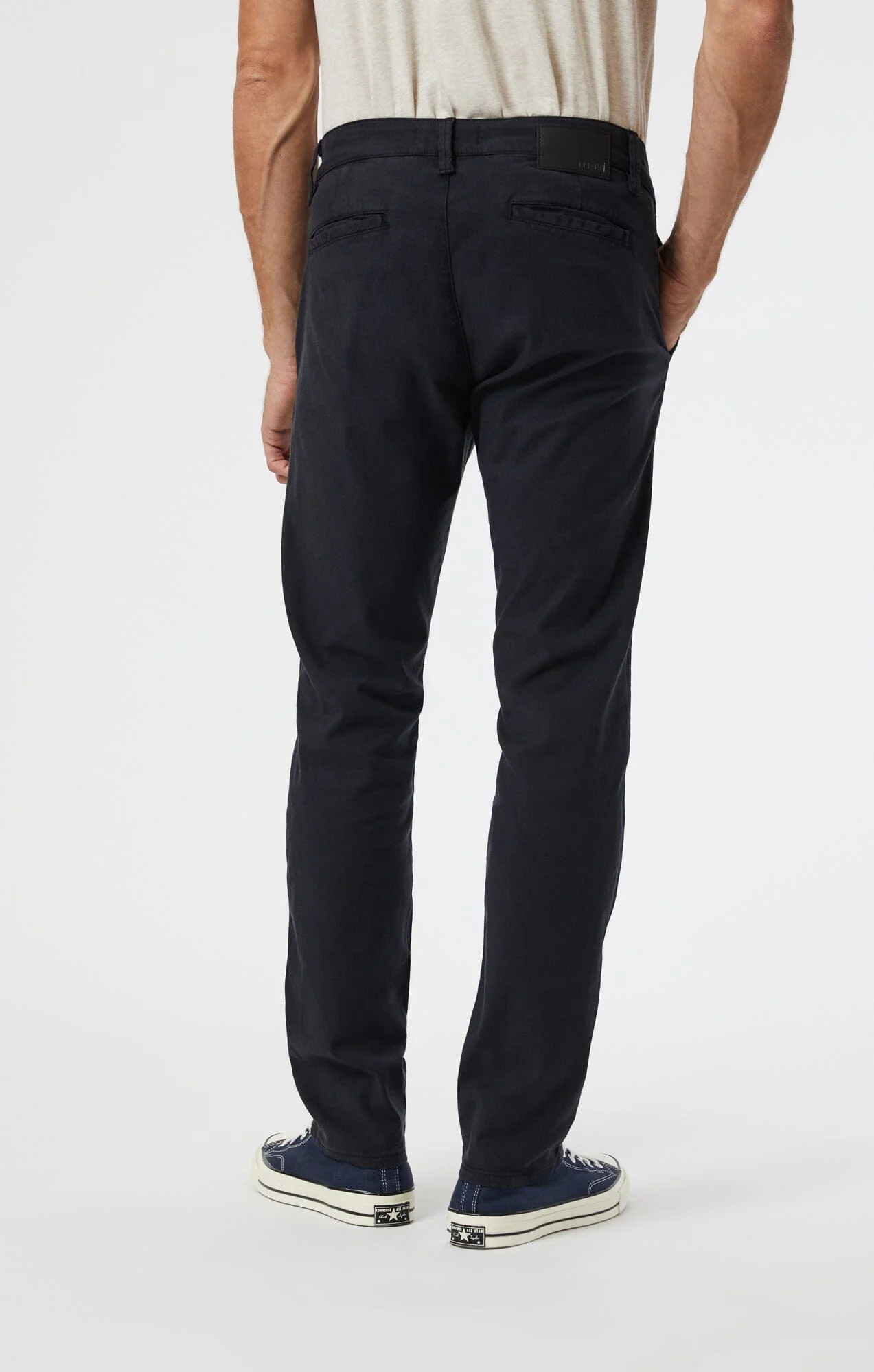 MILTON SLIM STRAIGHT CHINO IN DEEP NAVY LUXE TWILL - Image 5
