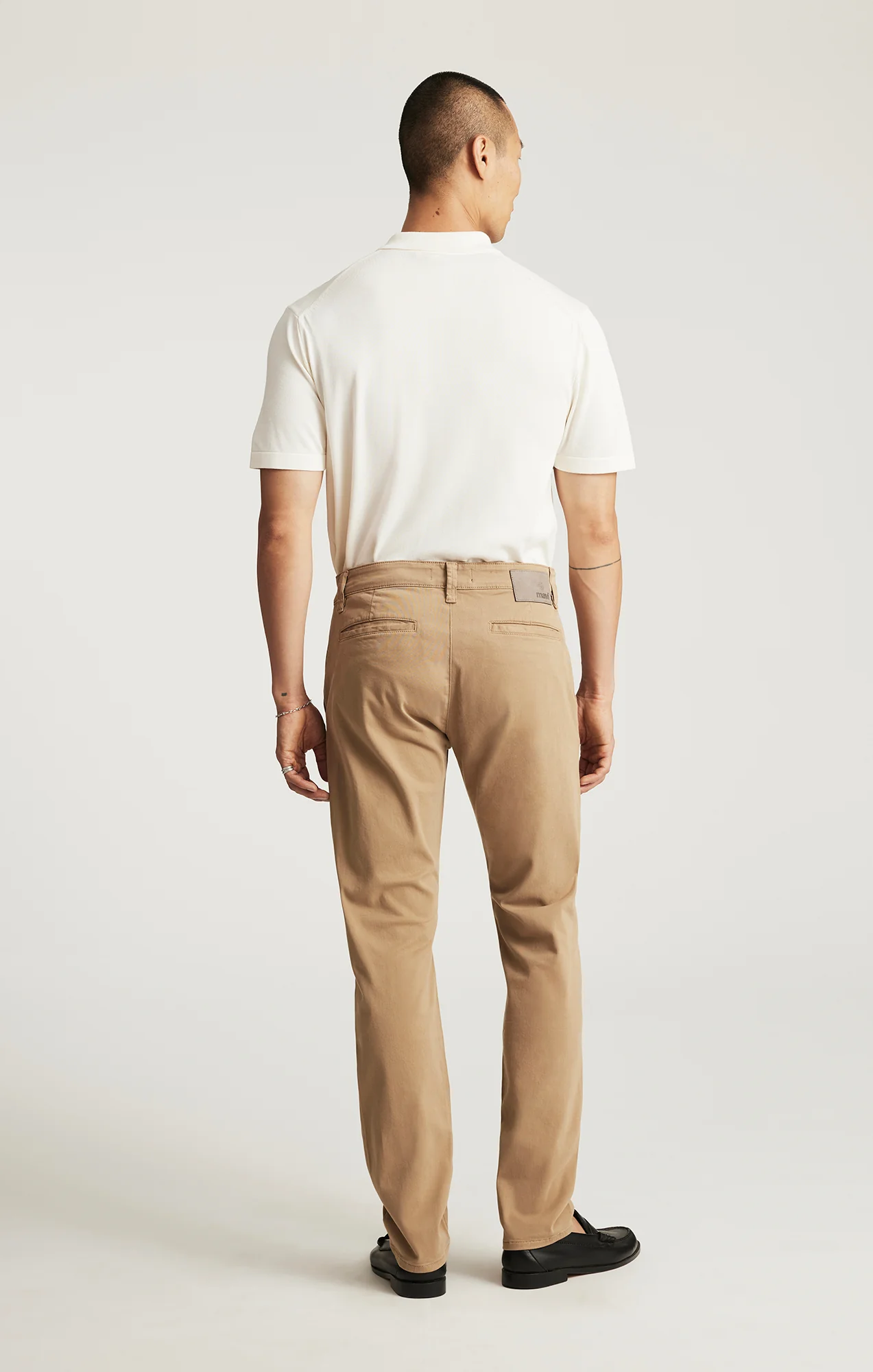 MILTON SLIM STRAIGHT CHINO IN KHAKI CASUAL TWILL - Image 3