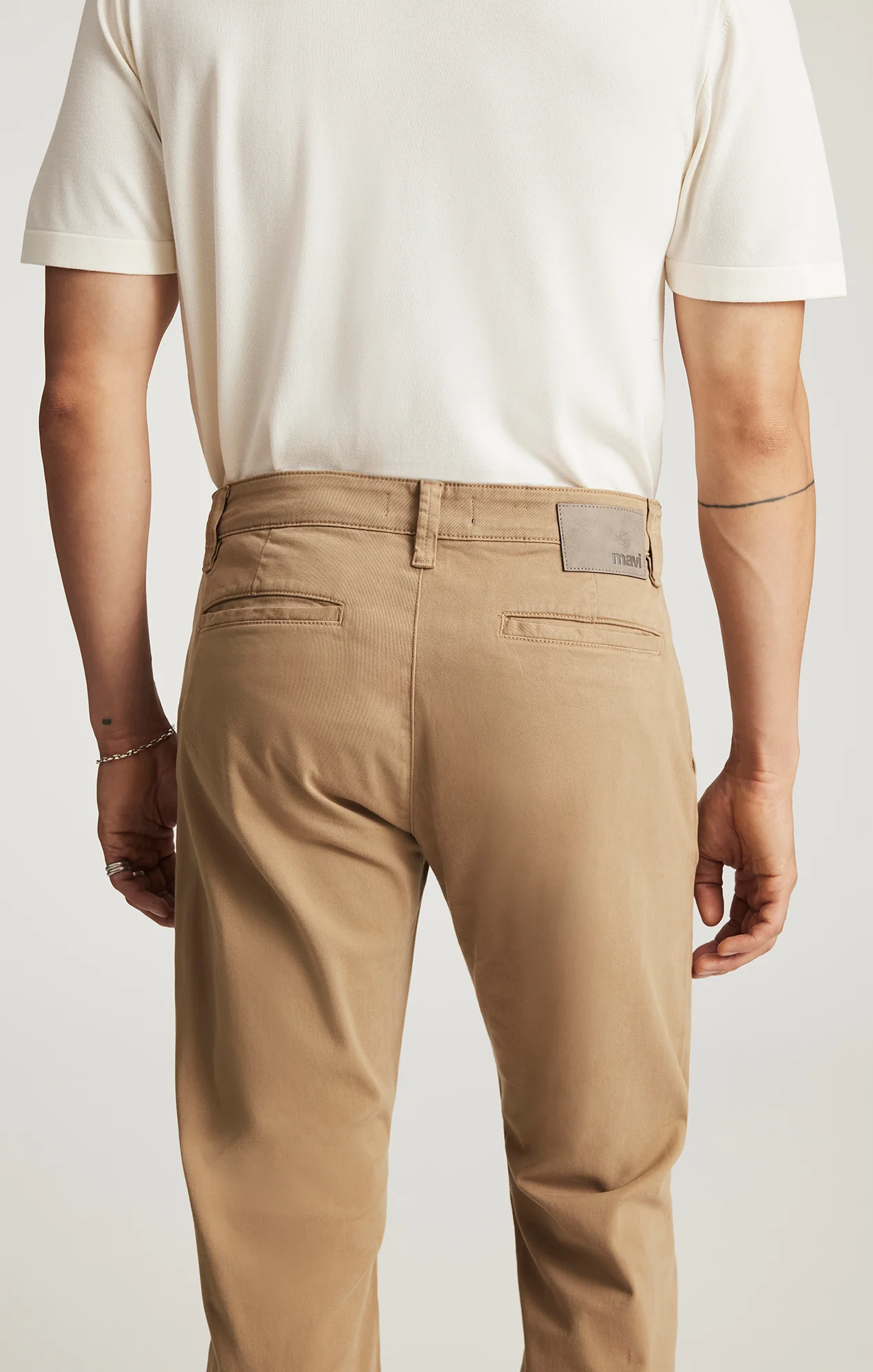 MILTON SLIM STRAIGHT CHINO IN KHAKI CASUAL TWILL - Image 6