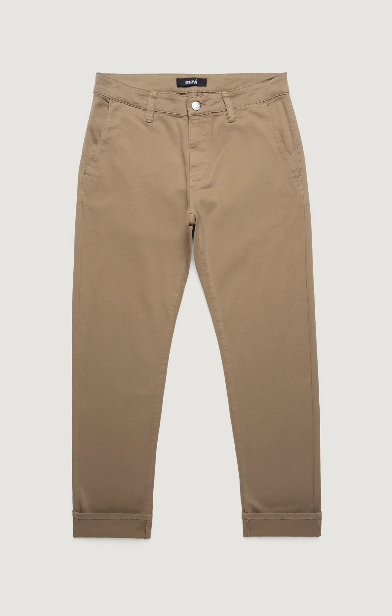 MILTON SLIM STRAIGHT CHINO IN KHAKI CASUAL TWILL - Image 7