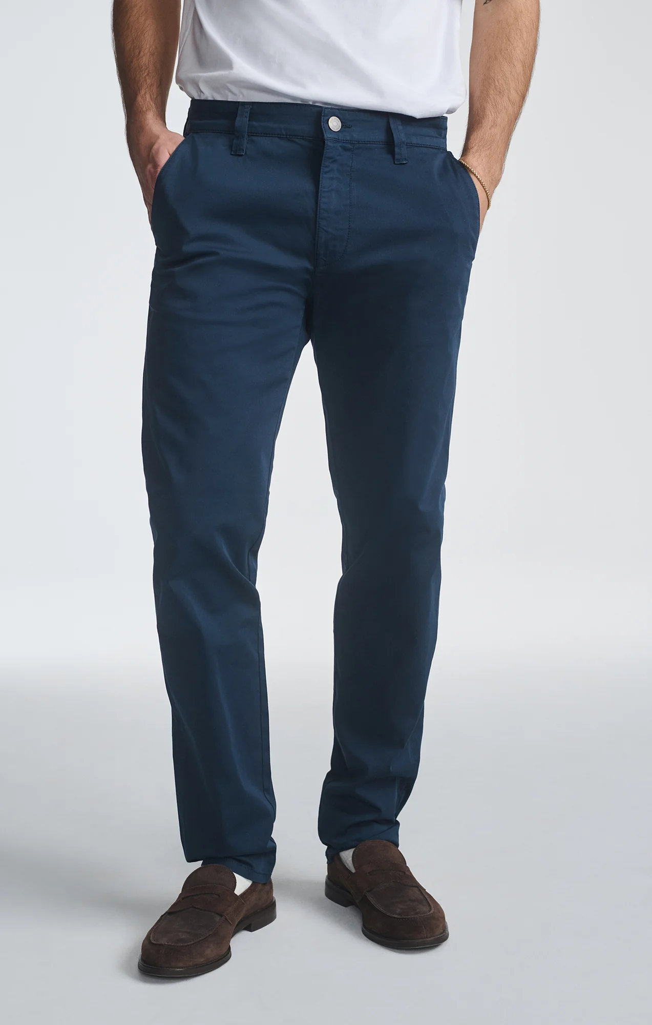 MILTON SLIM STRAIGHT CHINO IN NIGHT CITY SMART - Image 3